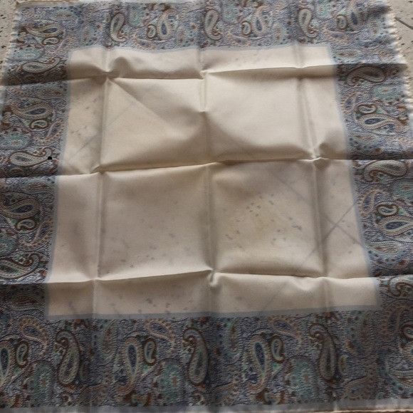 Vintage Paisley Scarf Handkerchief Size ONE SIZE - 2 Thumbnail