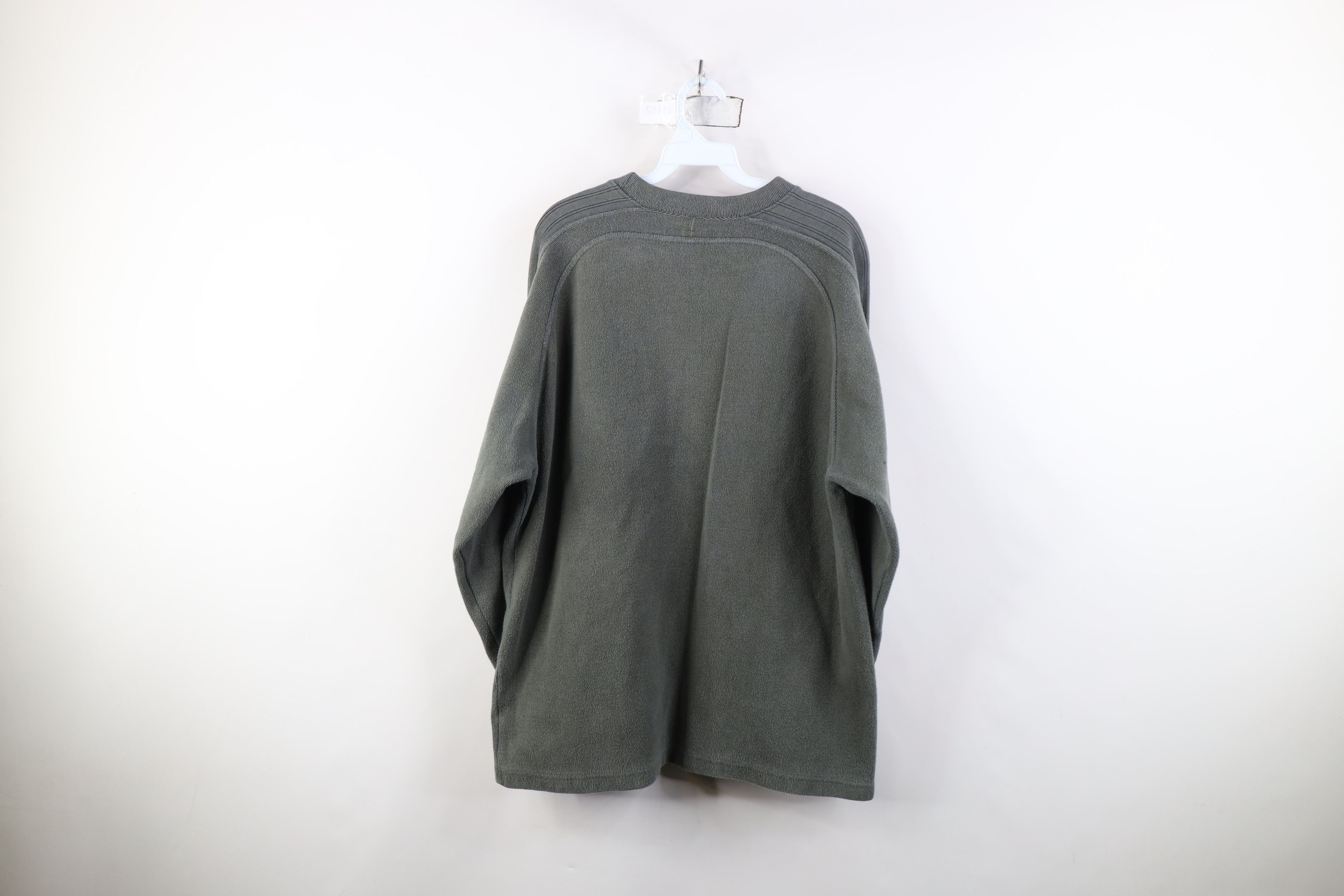 Rusty Vintage 90s Y2K Rusty Surfing Ribbed Knit T-Shirt Green Size US L / EU 52-54 / 3 - 13 Thumbnail
