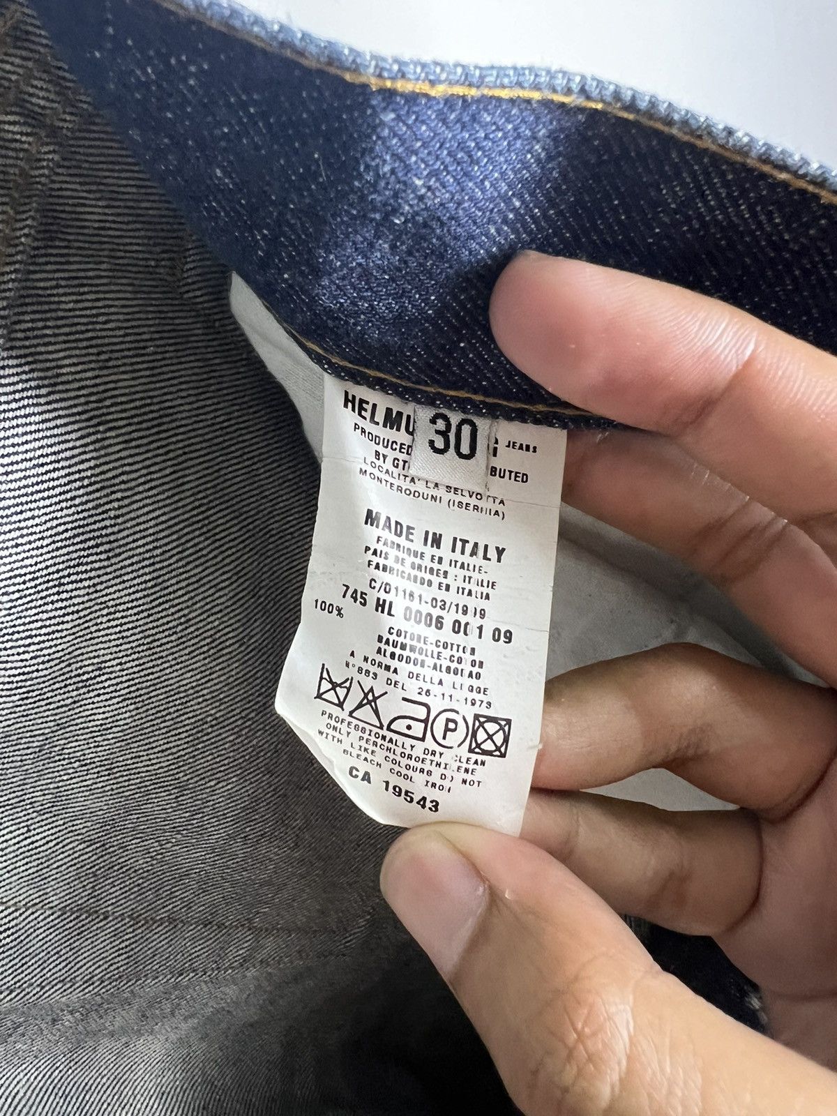 Helmut Lang × Vintage 1999s Helmut Lang Classic Raw Denim 'BootCut' Size US 31 - 7 Thumbnail