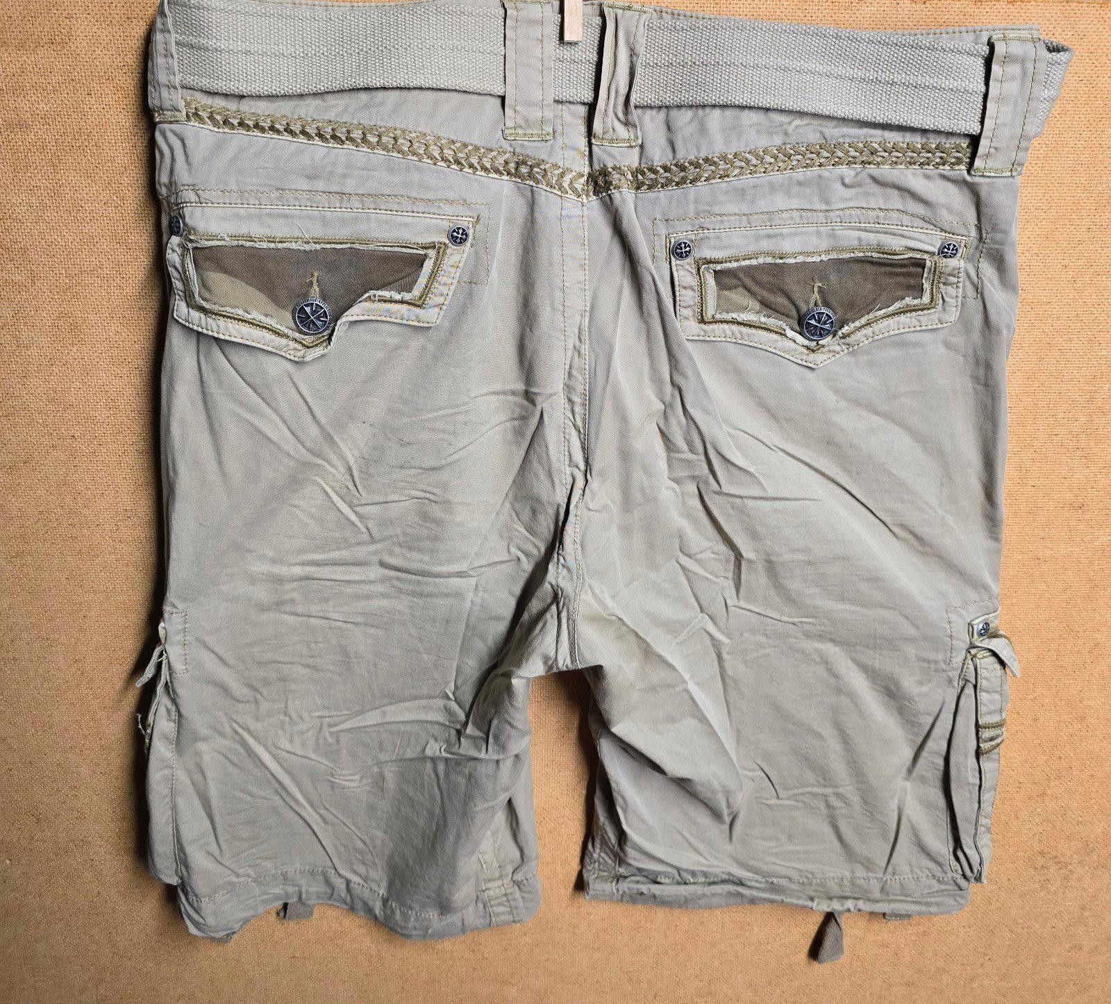 Affliction Affliction Men's Cargo Shorts 34" Waist w/Matching Belt Y2K Size US 34 / EU 50 - 2 Thumbnail