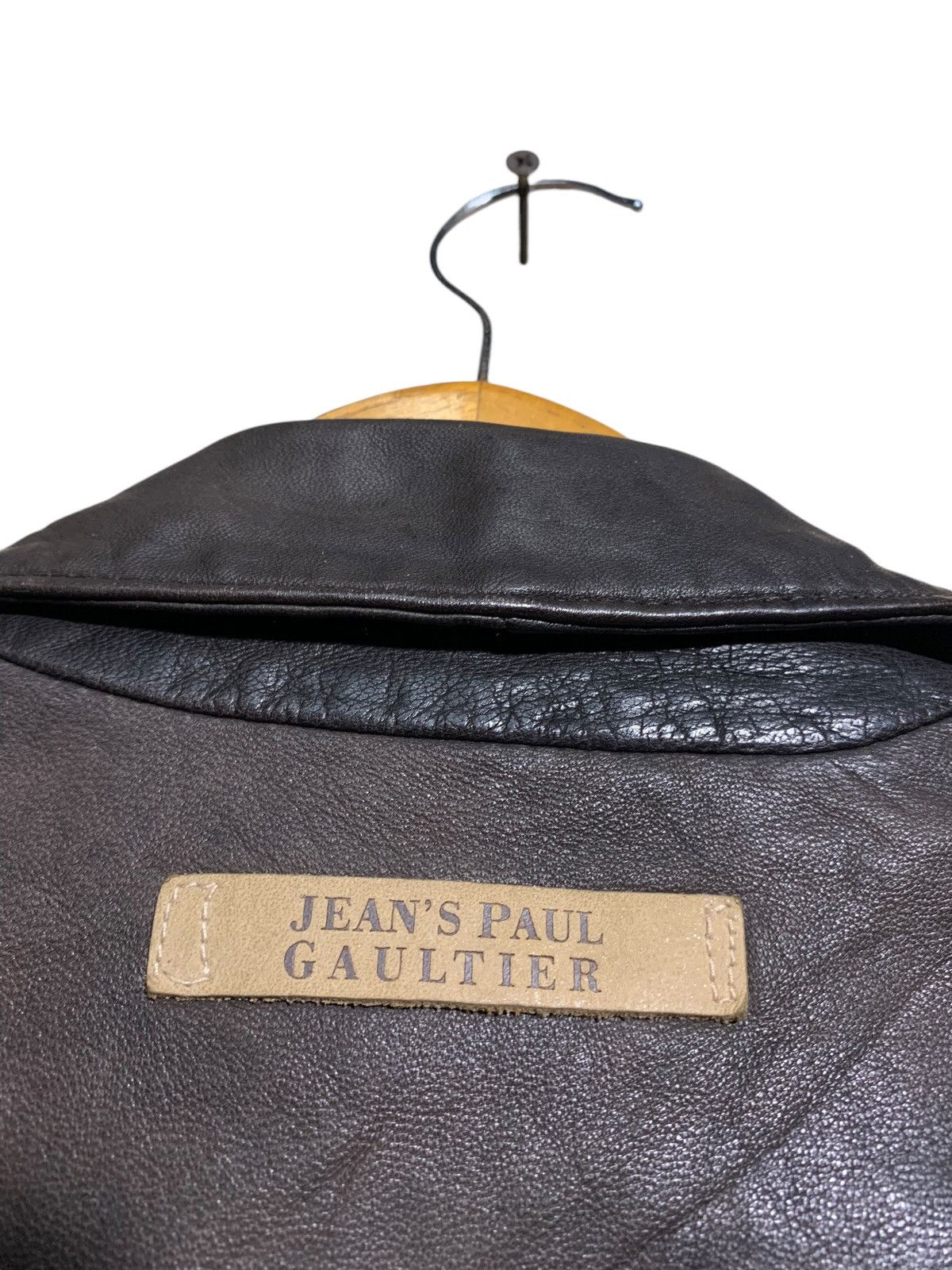 Jean Paul Gaultier 🔥J.P.G LEATHER JACKETS DARK BROWN Size M / US 6-8 / IT 42-44 - 5 Thumbnail