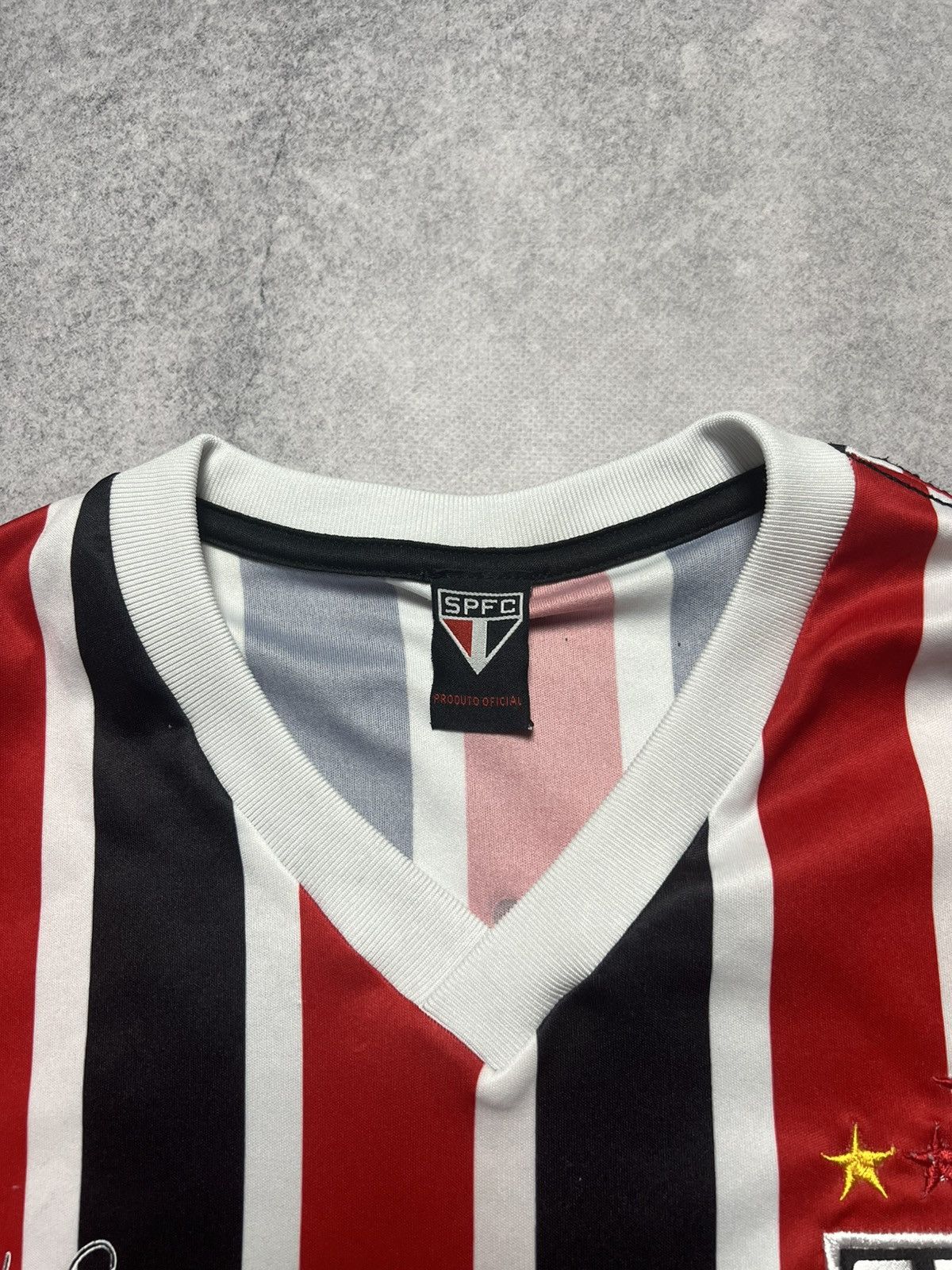 Vintage Vintage Sao Paulo SPFC Fabiano Blockcore Football Y2K Jersey Size US M / EU 48-50 / 2 - 4 Thumbnail