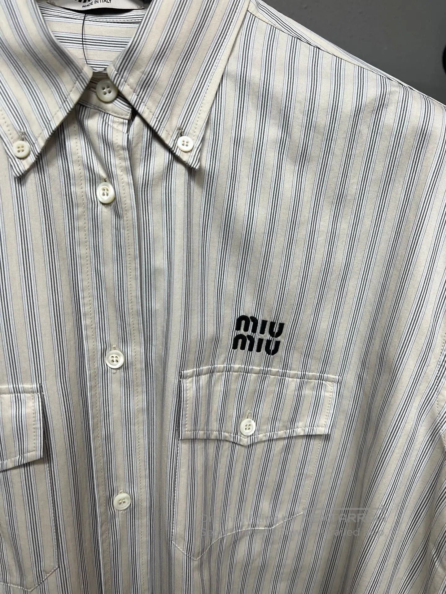 Miu Miu striped shirt by Miu Miu. Size M / US 6-8 / IT 42-44 - 3 Thumbnail