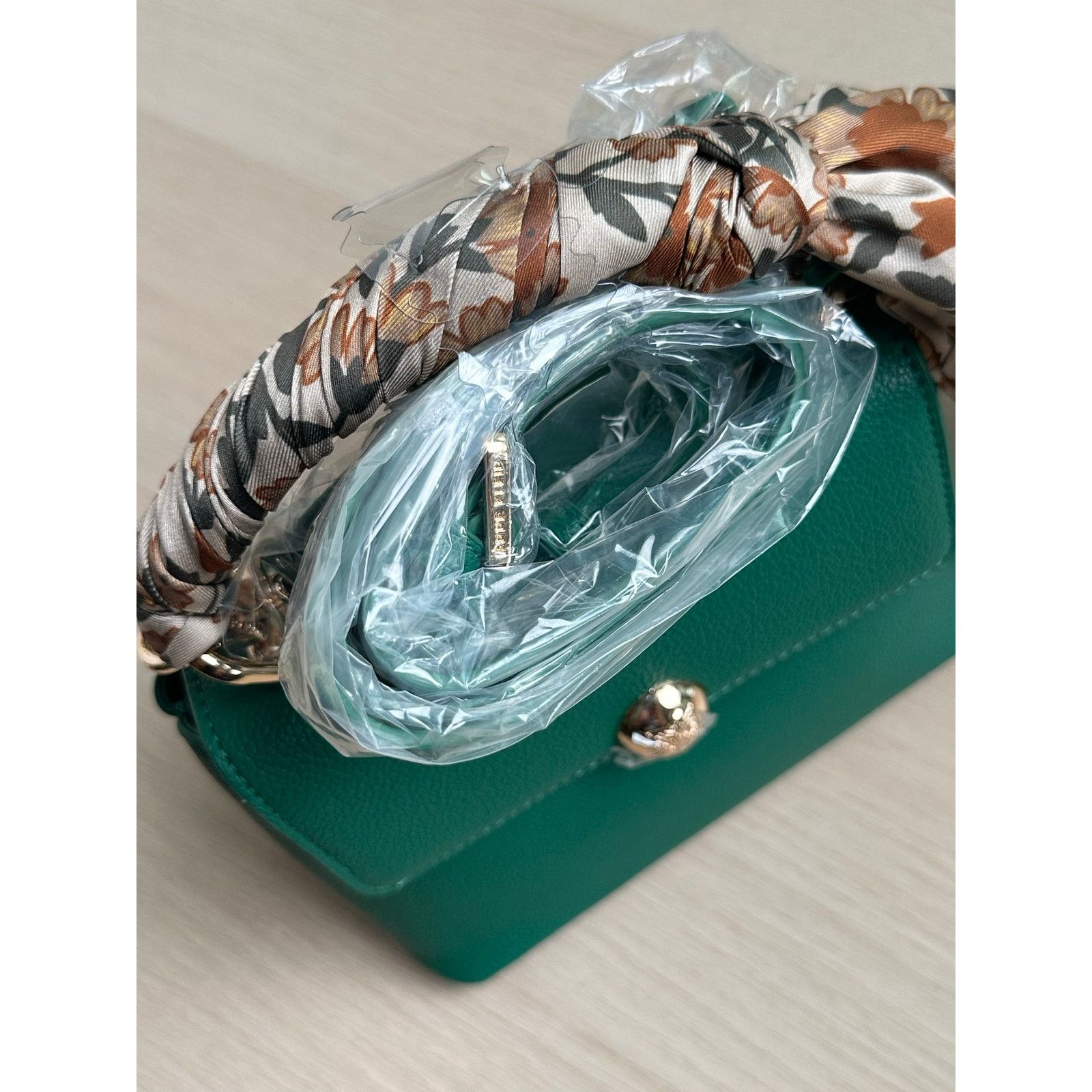 Anne Klein Green Anne Klein Handbag with Silk Wrap - New Size ONE SIZE - 9 Thumbnail