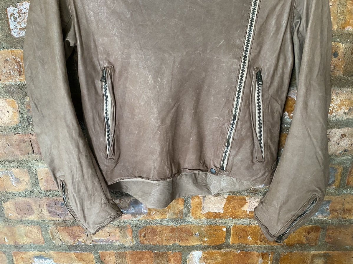 If Six Was Nine × Isamu Katayama Backlash × Japanese Brand 2000s Sisii Japan asymmetrical leather Jacket Size S / US 4 / IT 40 - 4 Thumbnail
