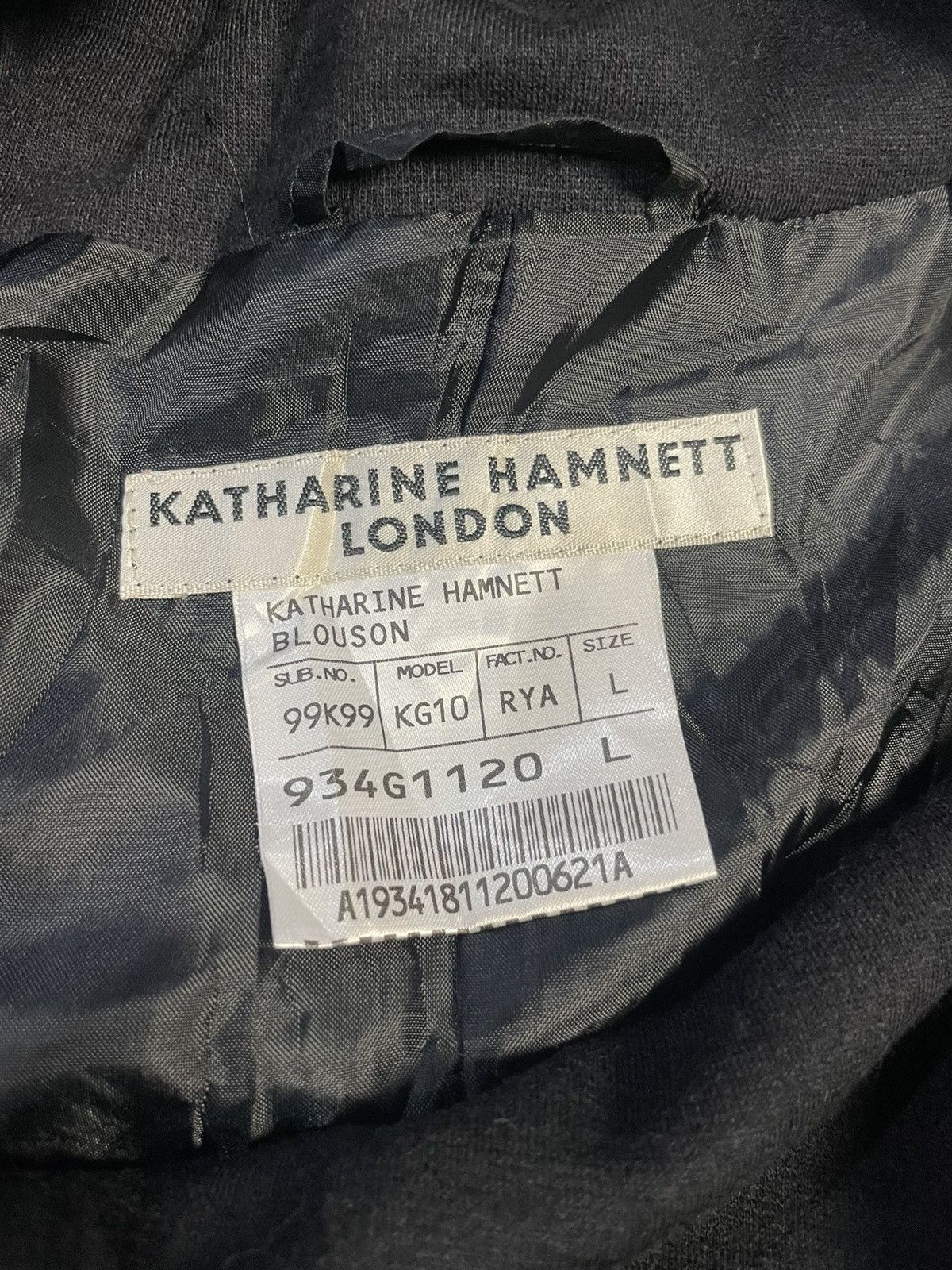 Katharine Hamnett London Katharine HamnettLondon KG10 AsymmetricalZip Blouson Jacket Size US L / EU 52-54 / 3 - 7 Thumbnail