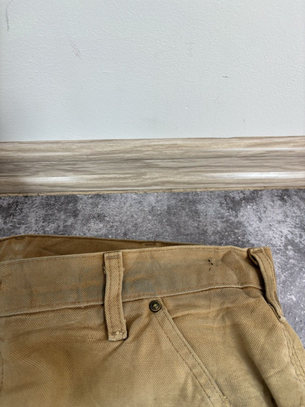 Carhartt Carhartt Men’s Double Knee Pants Jeans Faded USA Workwear Size US 36 / EU 52 - 13 Thumbnail