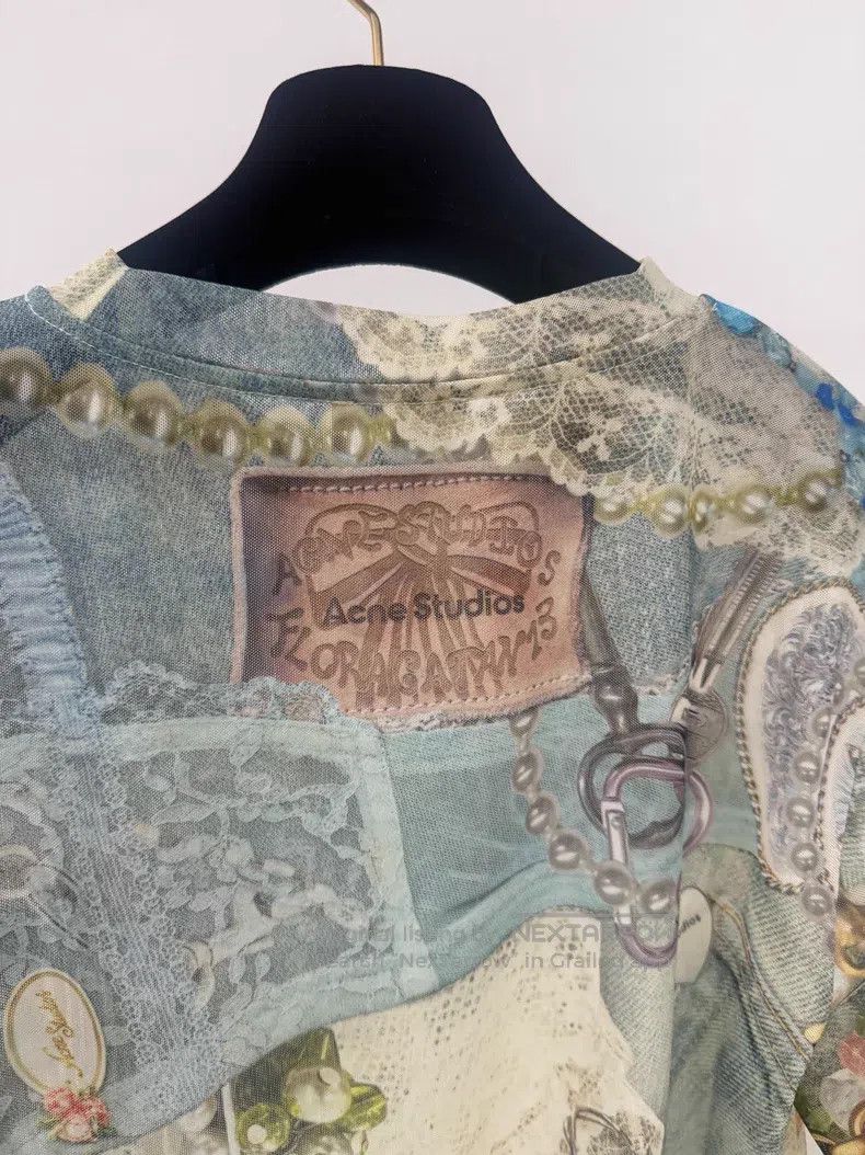 Acne Studios Acne Studios Jewelry Chain Print Round Neck Long Sleeve T- Size XS / US 0-2 / IT 36-38 - 4 Thumbnail
