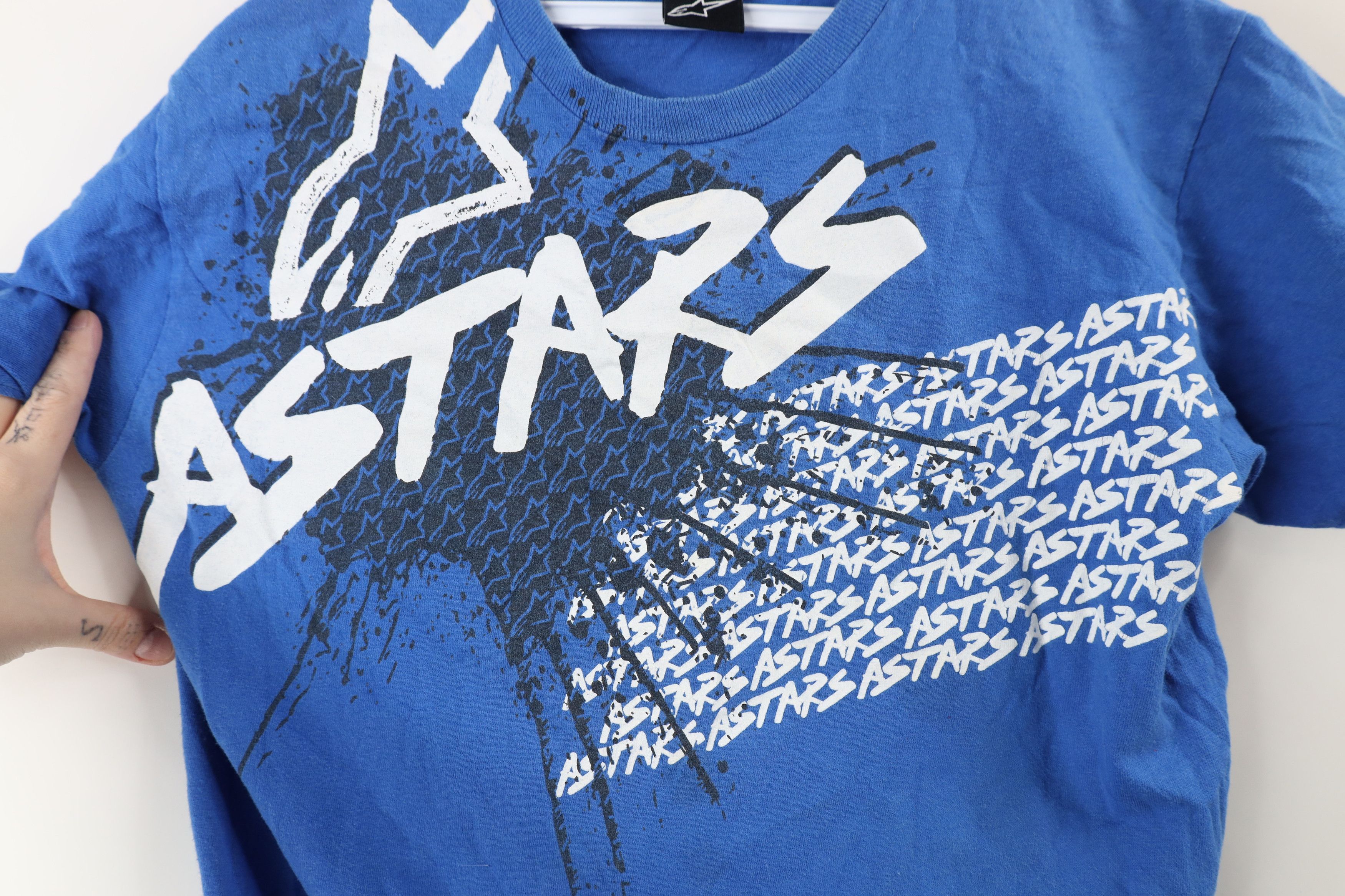 Alpinestars × Vintage Vintage 90s Y2K Alpinestars Racing Spell Out T-Shirt Blue Size US S / EU 44-46 / 1 - 7 Thumbnail