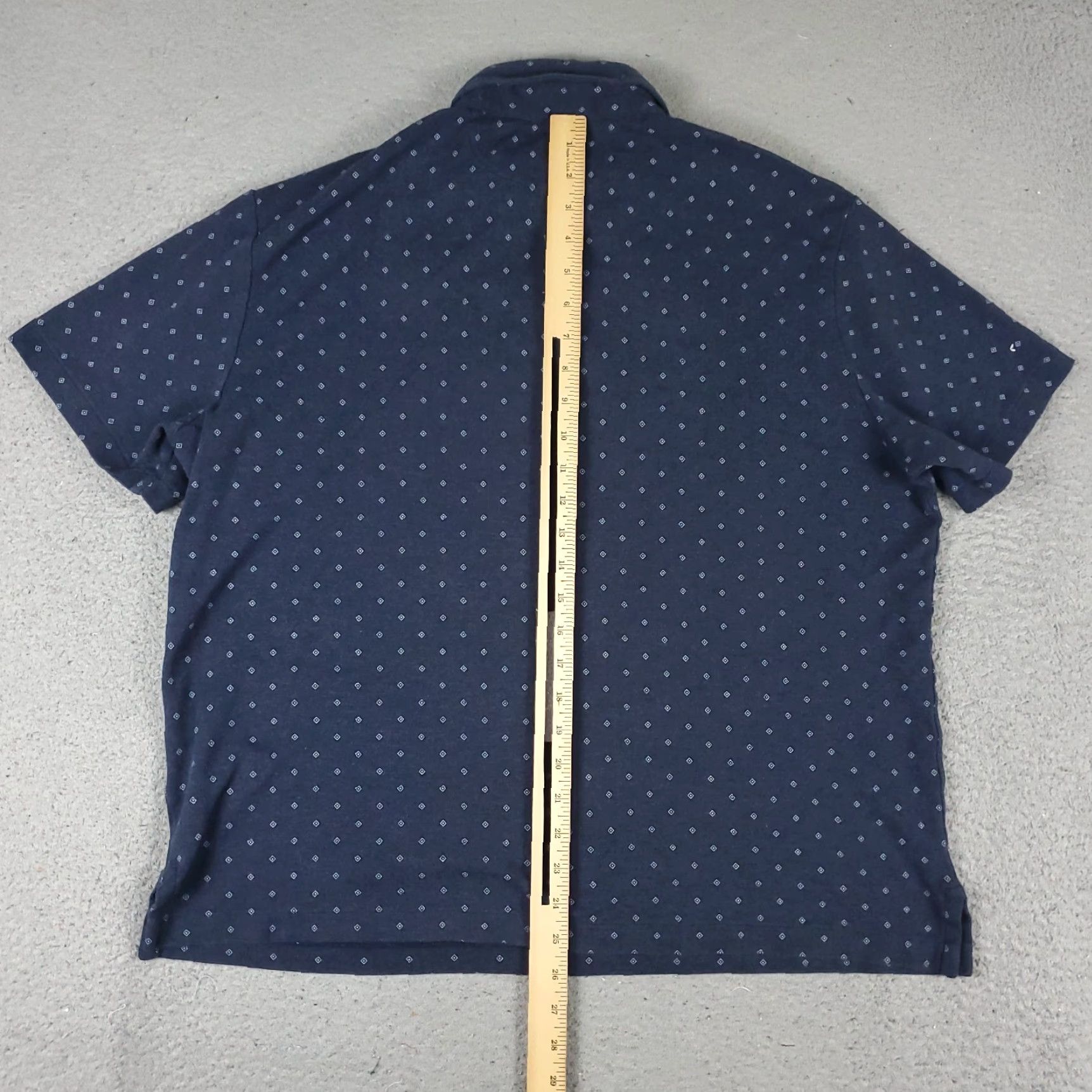 Ralph Lauren Ralph Lauren Polo Shirt Mens L Blue Geometric Pony Casual Short Sleeve Shirt Adult Large Blue Polo Mens Size US L / EU 52-54 / 3 - 4 Thumbnail