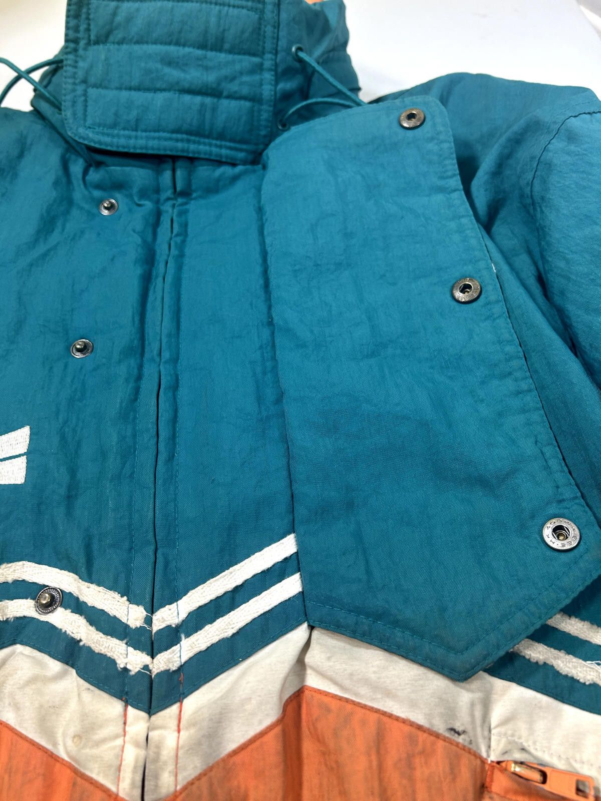 NFL Vintage 90s Miami Dolphins NFL Insulated Full Zip Jacket Size US L / EU 52-54 / 3 - 7 Thumbnail