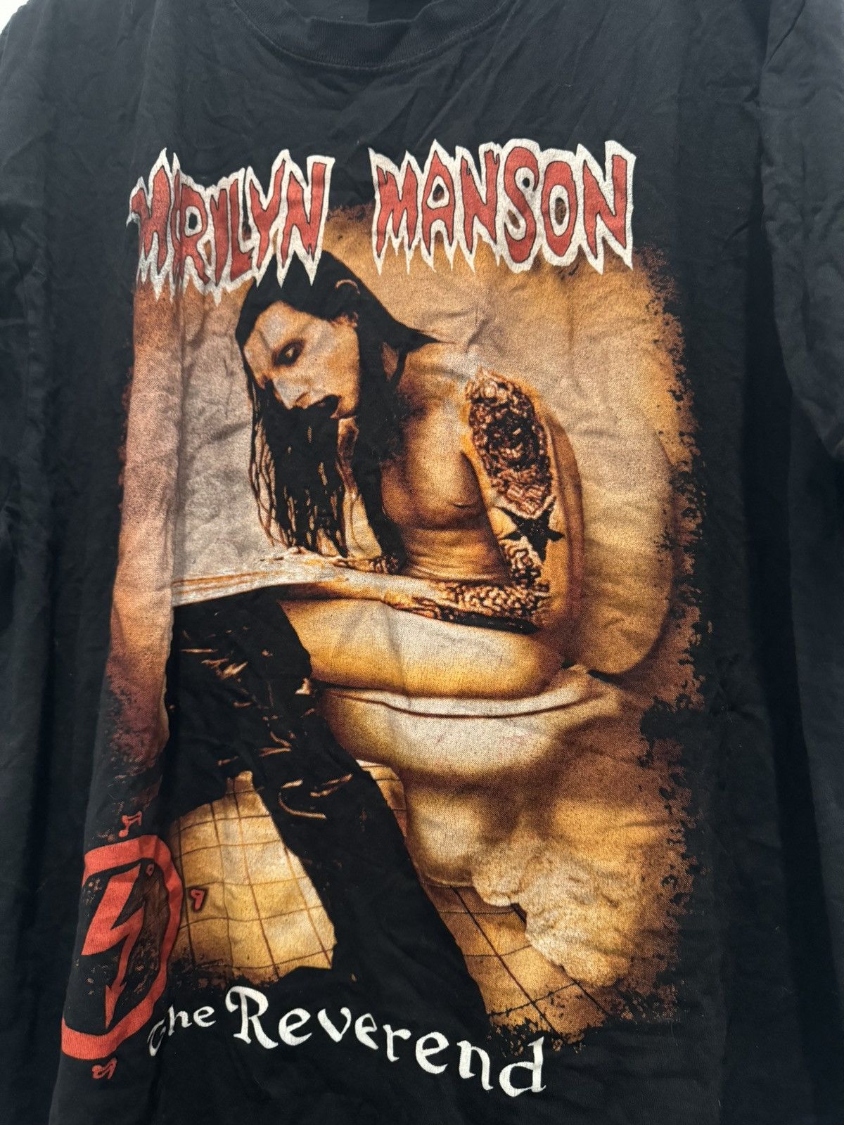 Marilyn Manson Original Vintage Marilyn Manson The Reverend Shirt toilet Size US XXL / EU 58 / 5 - 2 Thumbnail