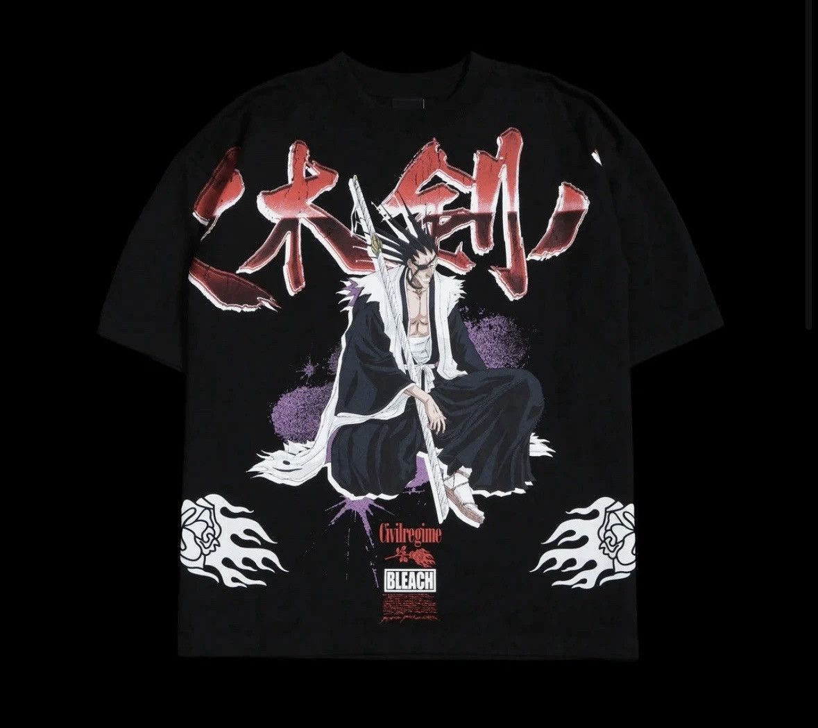 Civil Regime ZARAKI'S CHAOS 199X OVERSIZED TEE IN BLACK Size LARGE Size US L / EU 52-54 / 3 - 1 Thumbnail