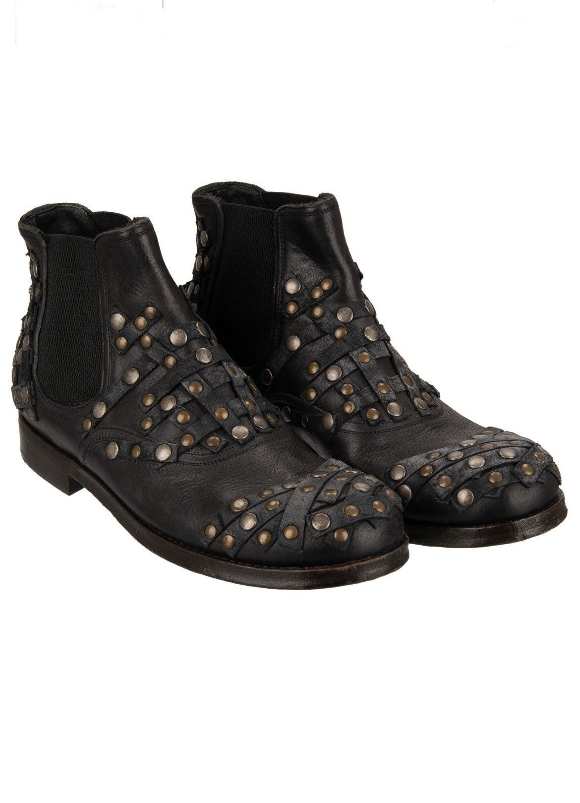 Dolce & Gabbana Studded Leather Ankle Boots. 8 Size US 8 / EU 41 - 2 Thumbnail