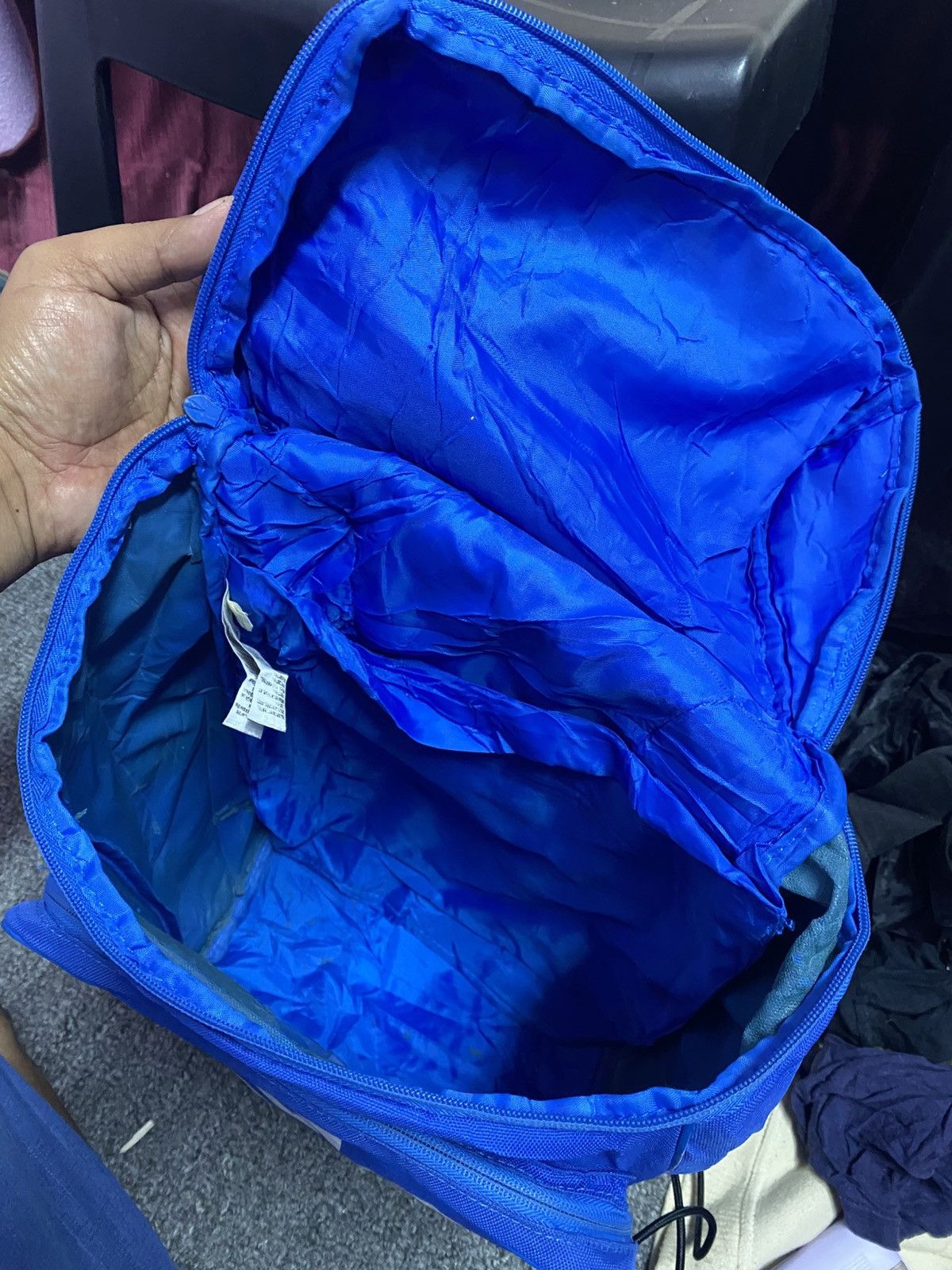 Adidas Adidas Originals Classic Trefoil backpack in blue. Size ONE SIZE - 5 Thumbnail
