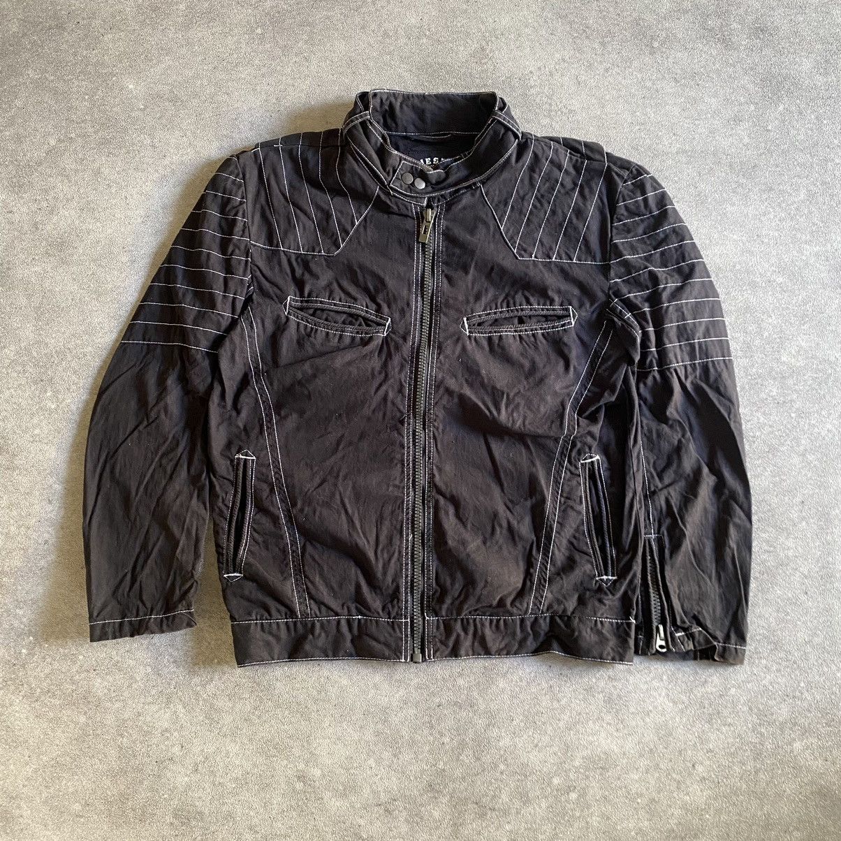 Japanese Brand Diesel Bikers Canvas Jacket Size US M / EU 48-50 / 2 - 1 Thumbnail