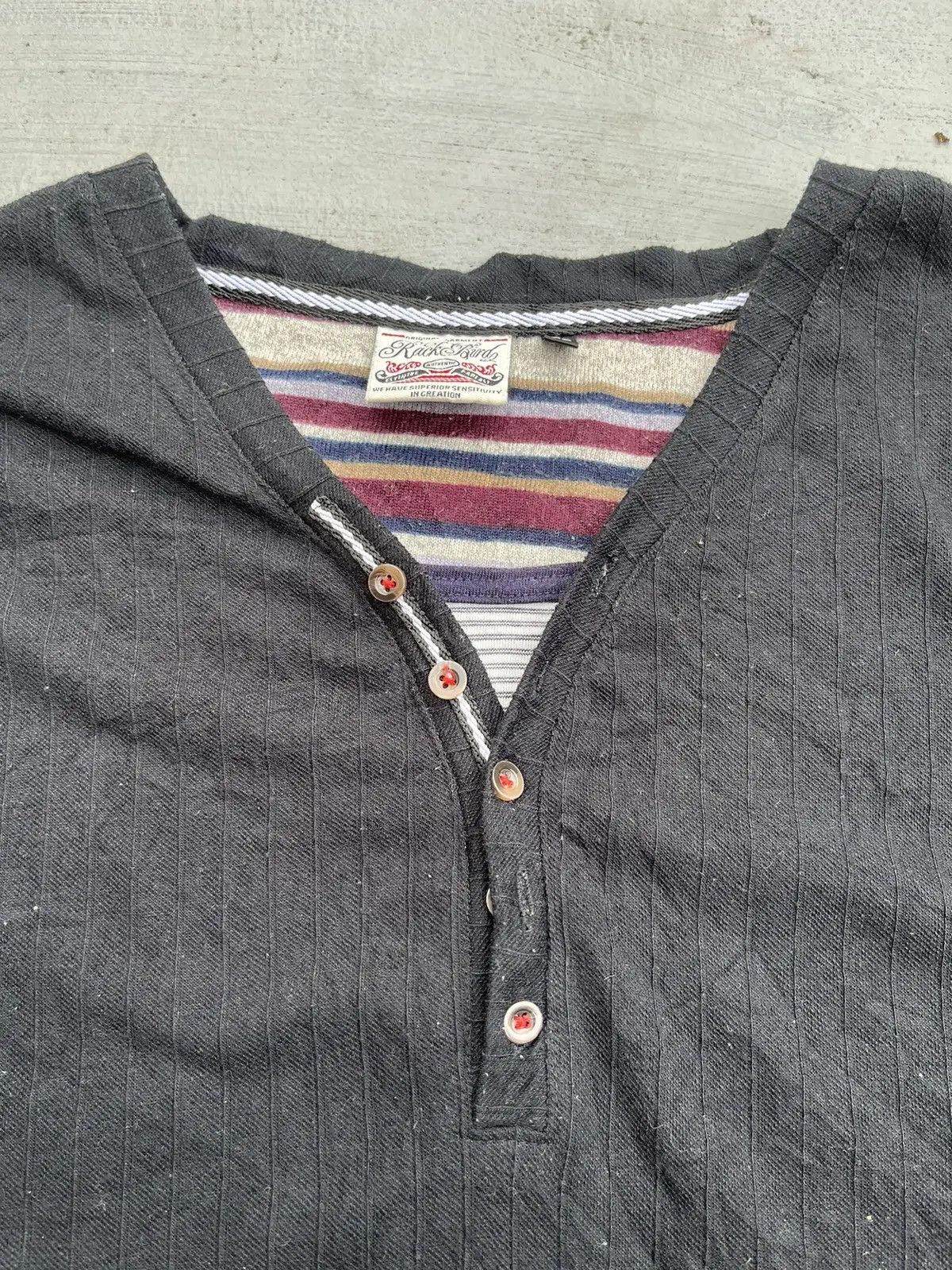 Japanese Brand Japanese Rack Bird V Neck Double Layers Longsleeve Size US S / EU 44-46 / 1 - 2 Thumbnail