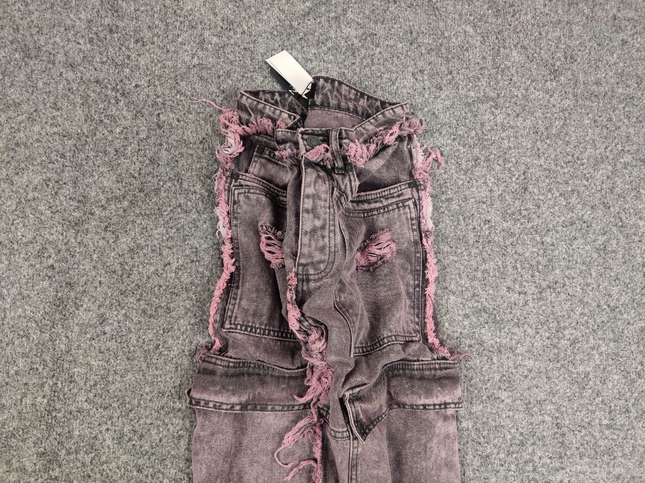 Hysteric Glamour Vintage Japan Denim flare frayed edge cargo jeans Y2K Style Size US 29 - 4 Thumbnail