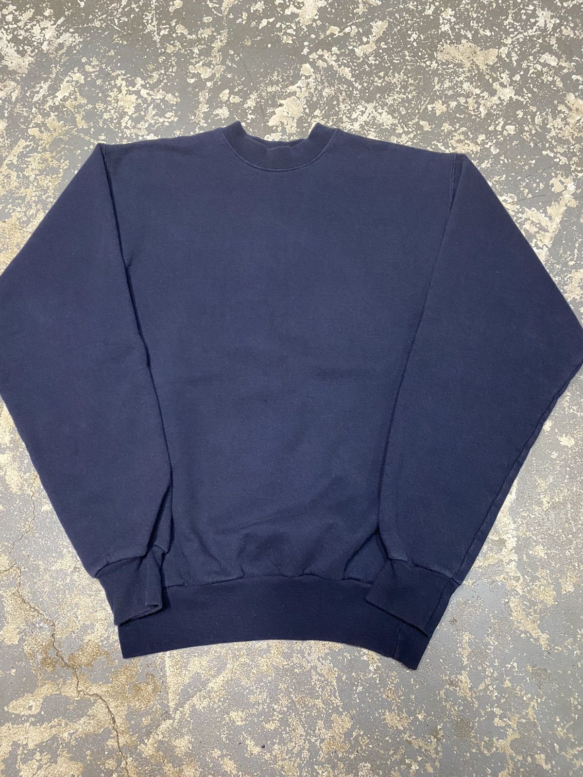 Hanes × Vintage Vintage Y2K Blank Black/Navy Pullover Crewneck Sweatshirt Size US S / EU 44-46 / 1 - 3 Thumbnail