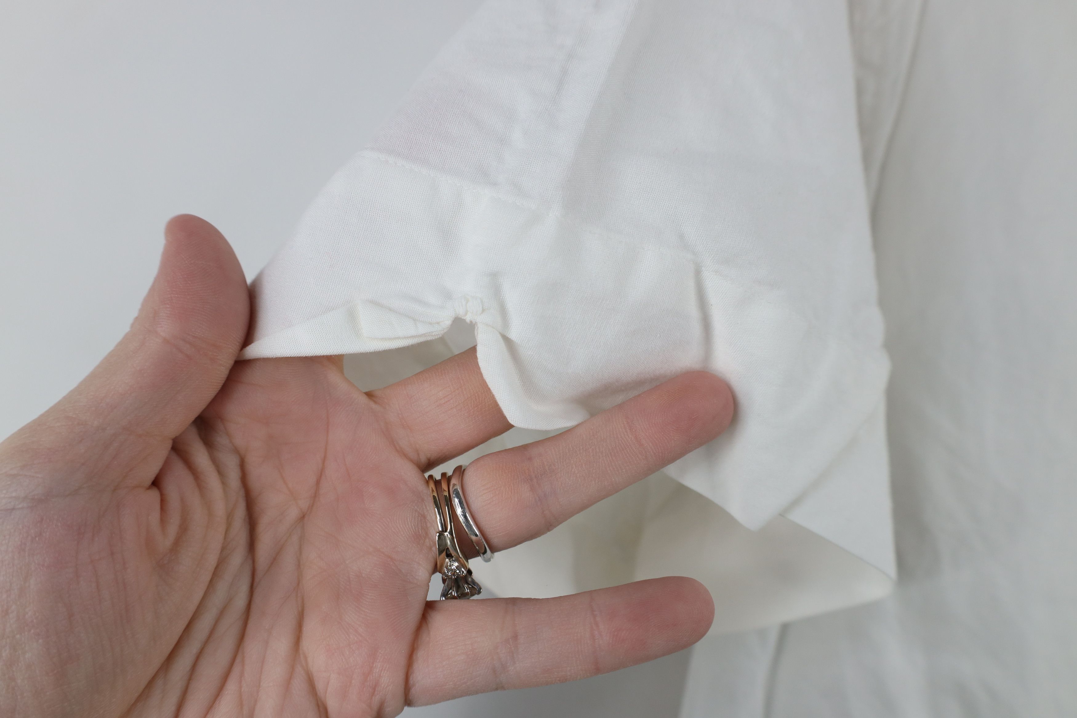 Vintage Vintage 50s Streetwear Collar Pima Cotton Shirt White USA Size US L / EU 52-54 / 3 - 7 Thumbnail