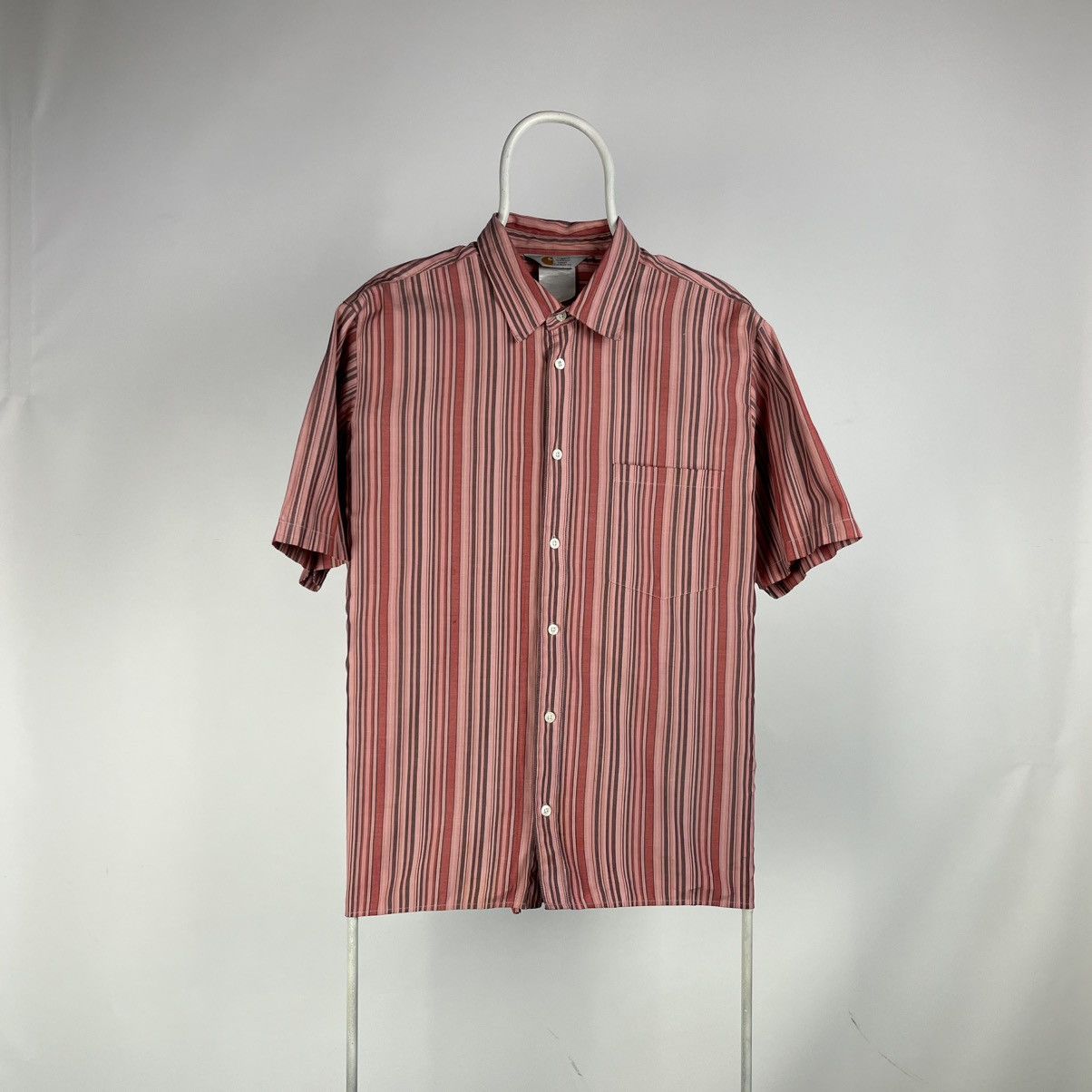 Carhartt Vintage Carhartt striped shirt hawaii y2k size XLarge Size US XL / EU 56 / 4 - 1 Thumbnail