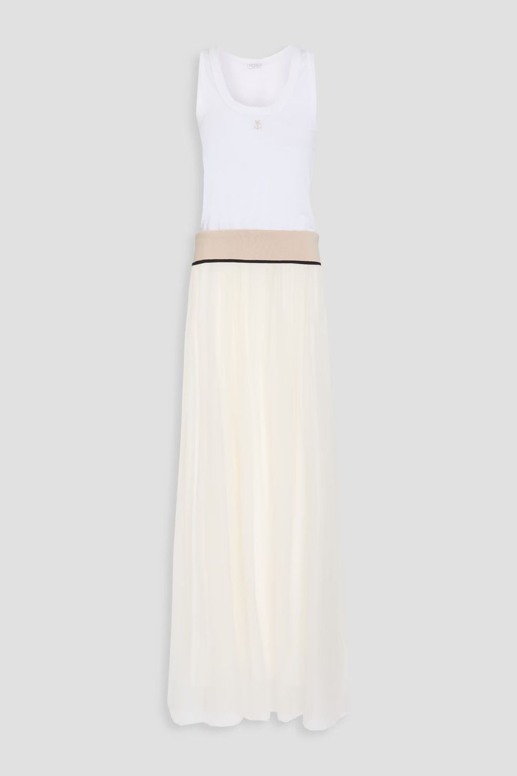Brunello Cucinelli o1y0725 Maxi Dress in Multicolor Size S / US 4 / IT 40 - 1 Thumbnail