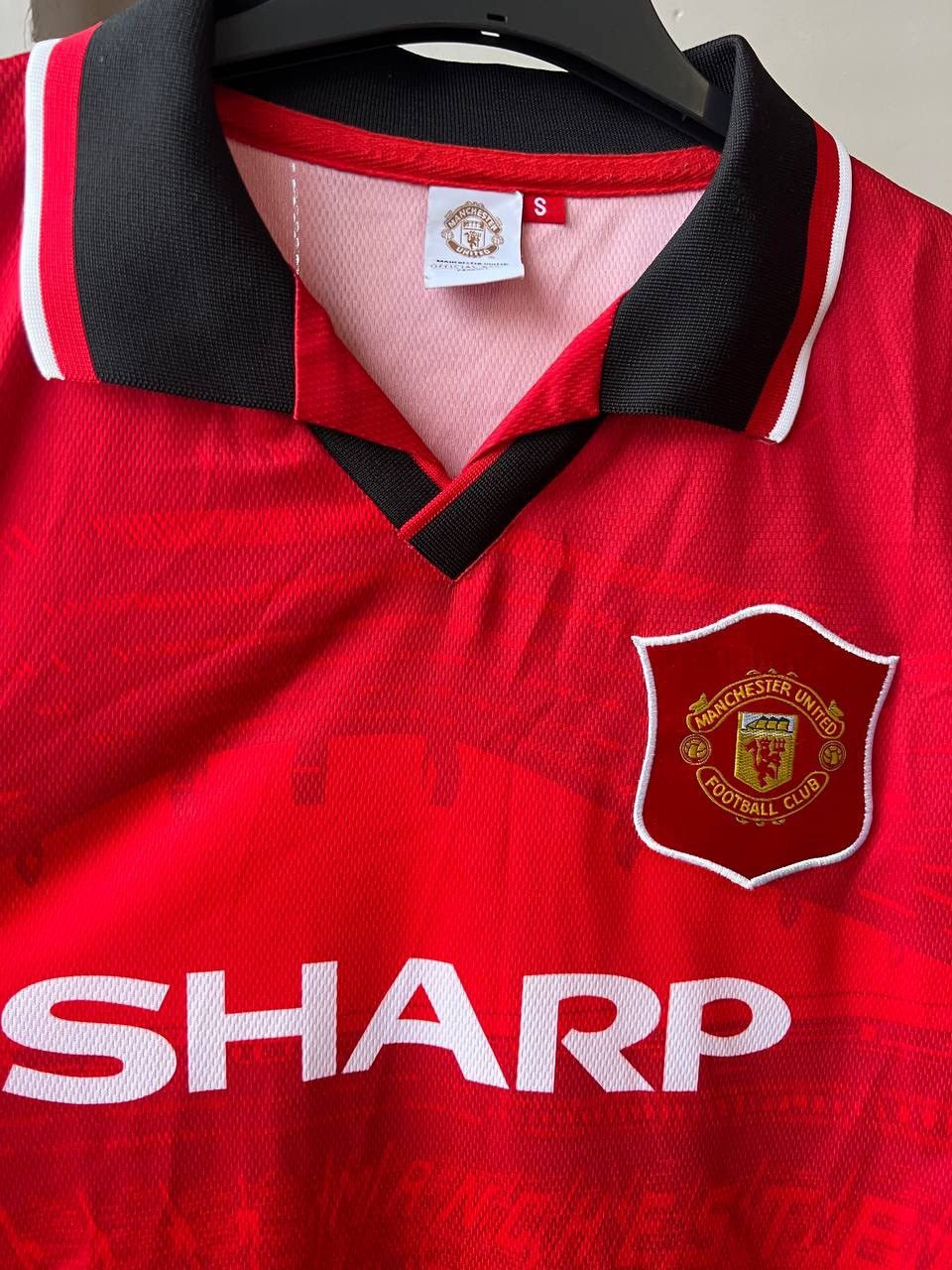 Vintage 1994/96 MANCHESTER UNITED REMAKE HOME SOCCER JERSEY SHIRT S Size US S / EU 44-46 / 1 - 5 Thumbnail