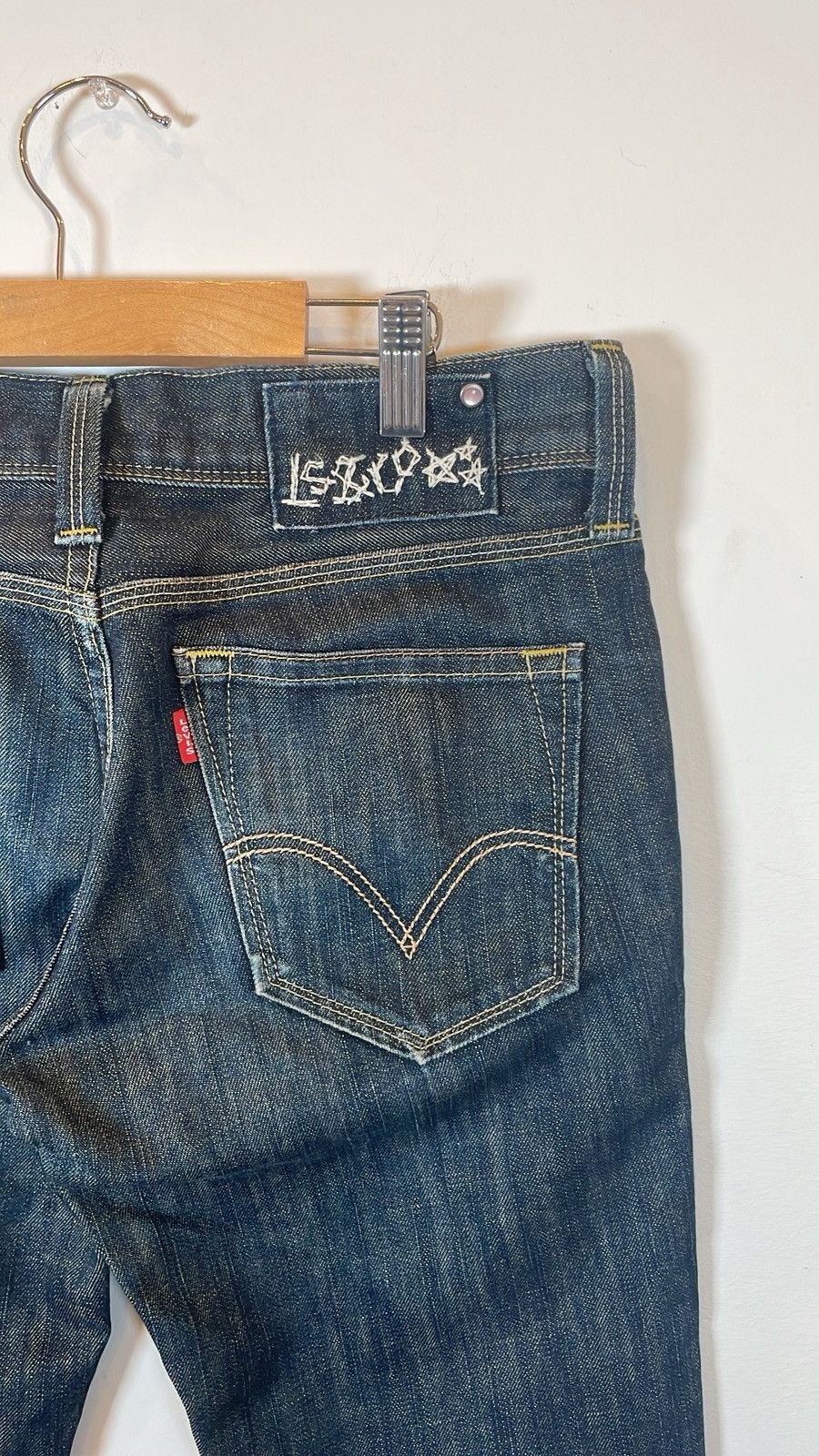 Levi's Levi’s Japan Exclusive Embroidered Logo Denim Jeans Size US 29 - 4 Thumbnail