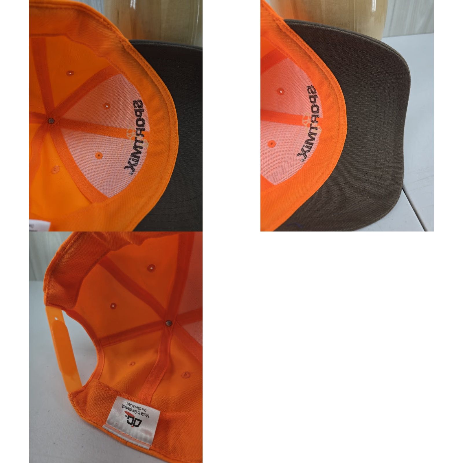 Vintage SPORTMIX PET FOOD Hat Orange Brown Adjustable Snapback Size ONE SIZE - 9 Thumbnail