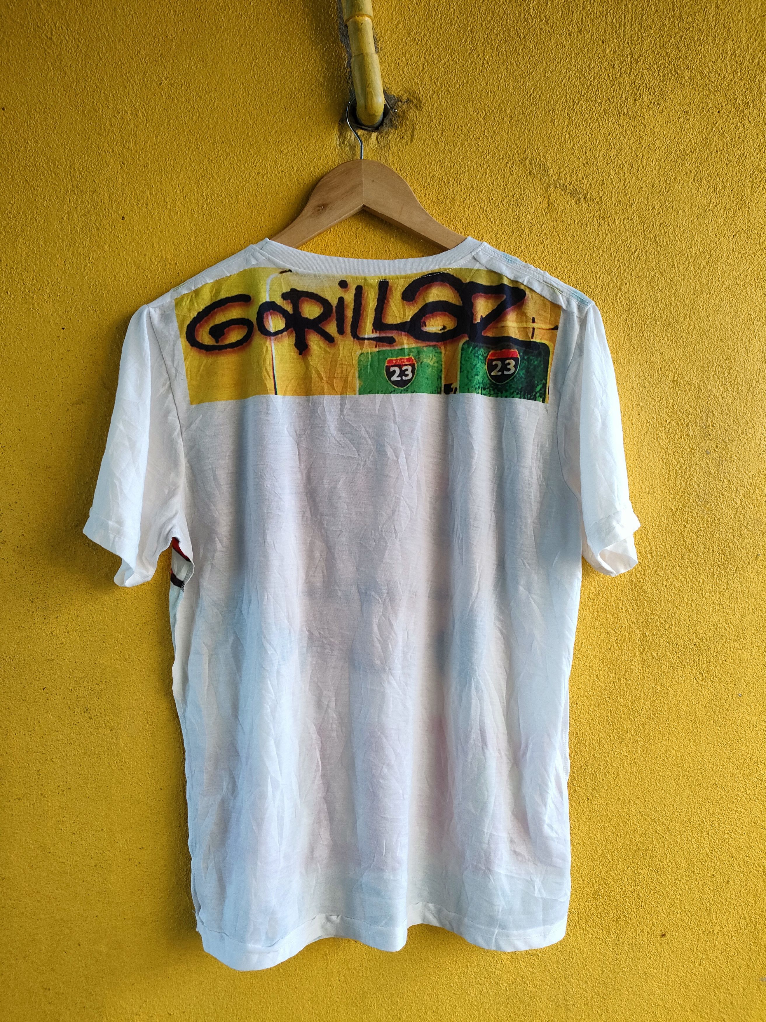 Band Tees Bootleg Gorillaz Over print Size US M / EU 48-50 / 2 - 2 Thumbnail