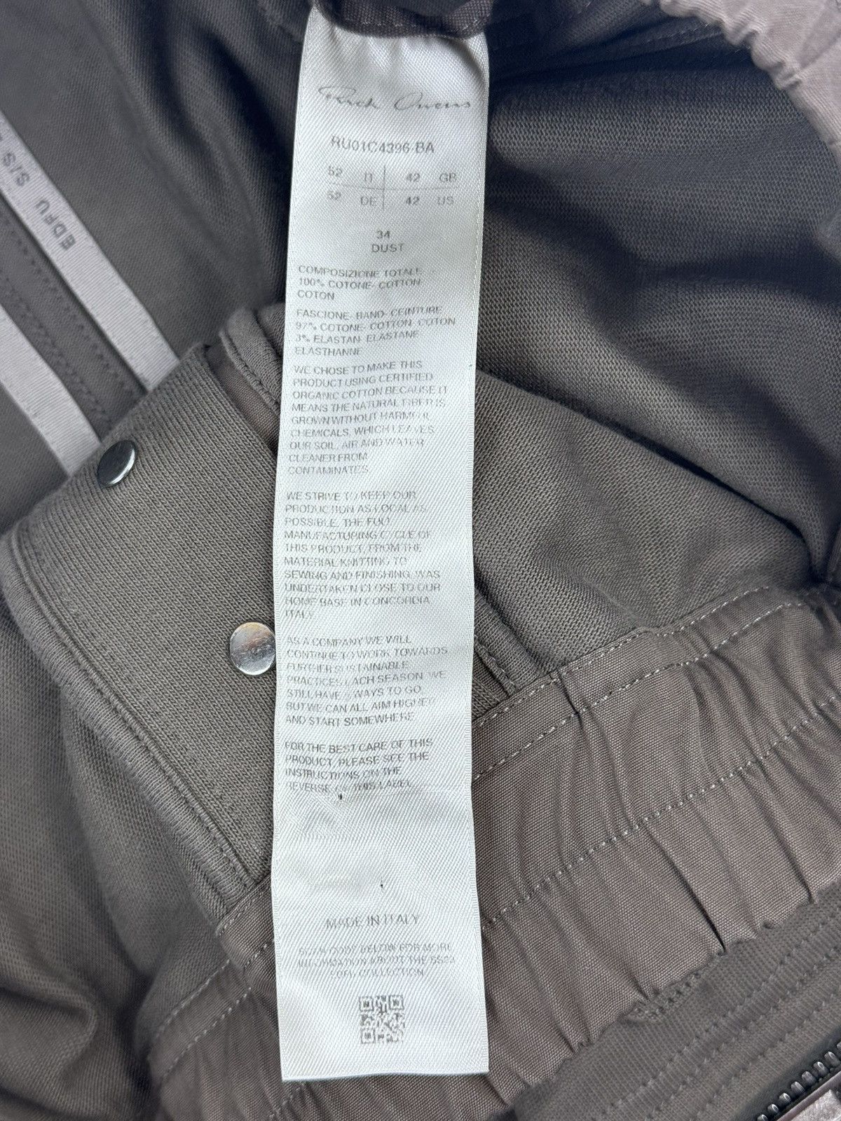 Rick Owens EDFU CARGO JOGGERS Size US 34 / EU 50 - 7 Thumbnail