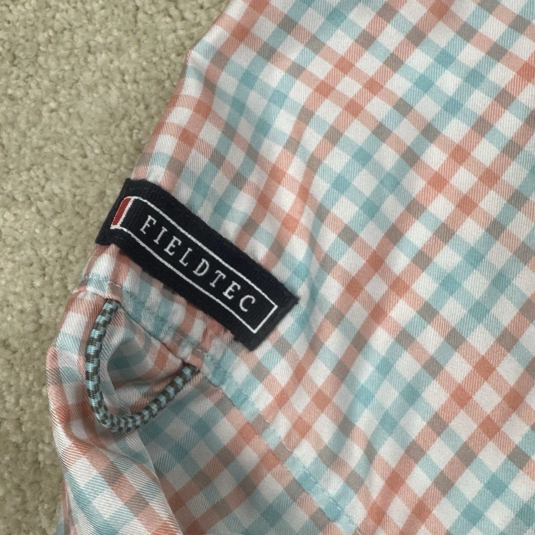 Vintage Southern Marsh Shirt Mens Large Blue Pink Check Field Tech Button Up NWOT Size US L / EU 52-54 / 3 - 4 Thumbnail