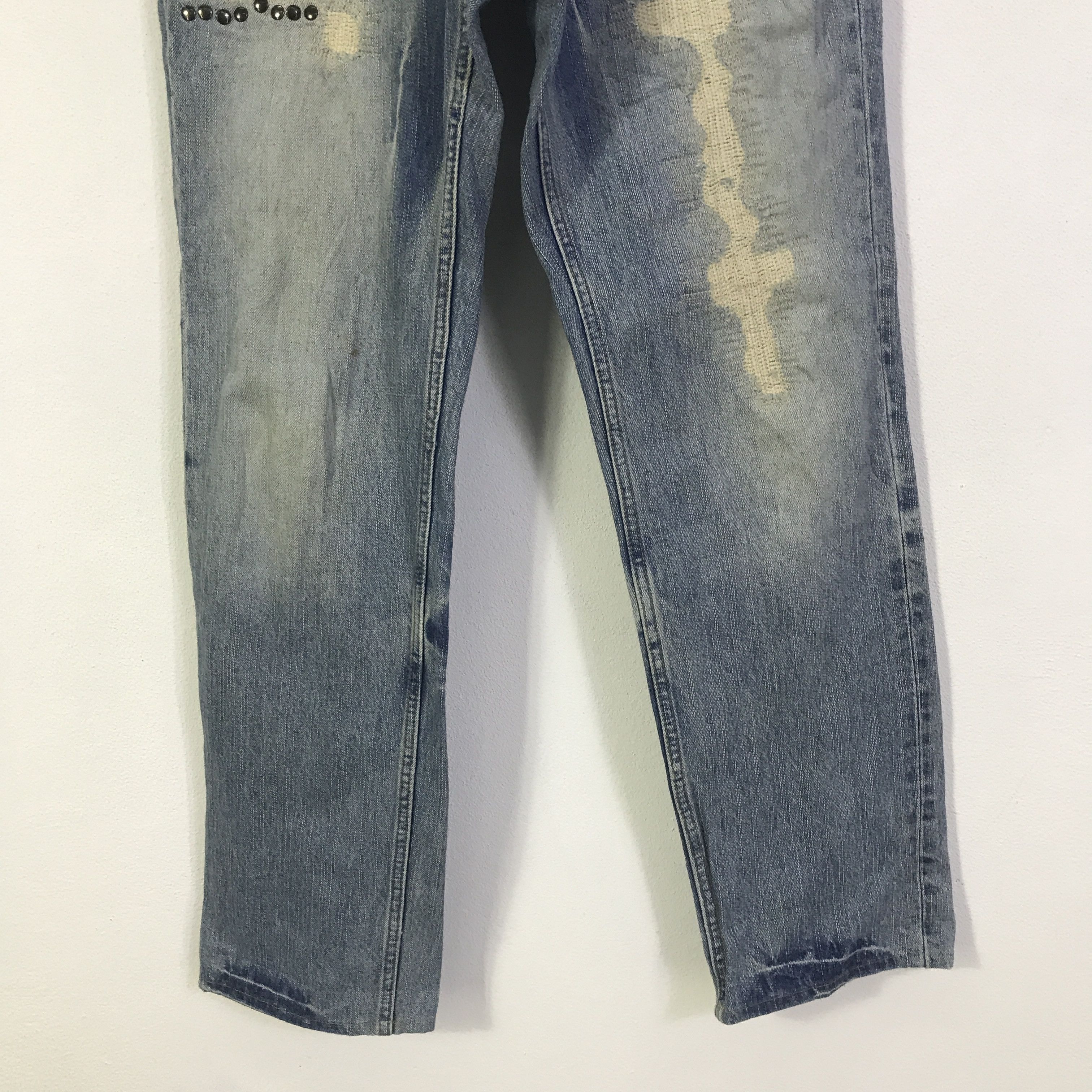 PPFM PPFM Japan Design distressed jeans Pants K130B17 Size US 32 / EU 48 - 3 Thumbnail