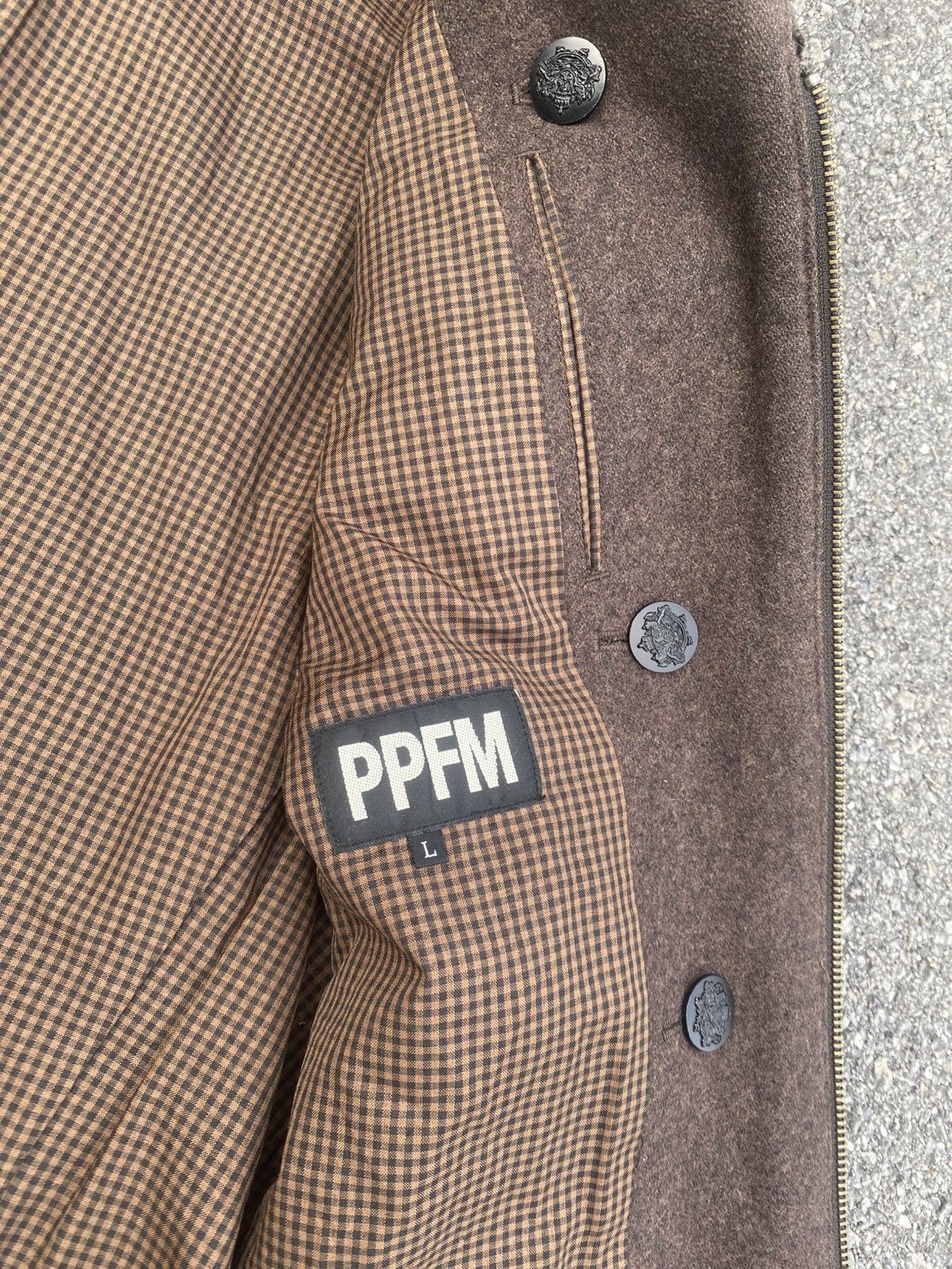 Le Grande Bleu (L.G.B.) 2000s PPFM Napoleon Fur Wool Jacket Size US L / EU 52-54 / 3 - 6 Thumbnail