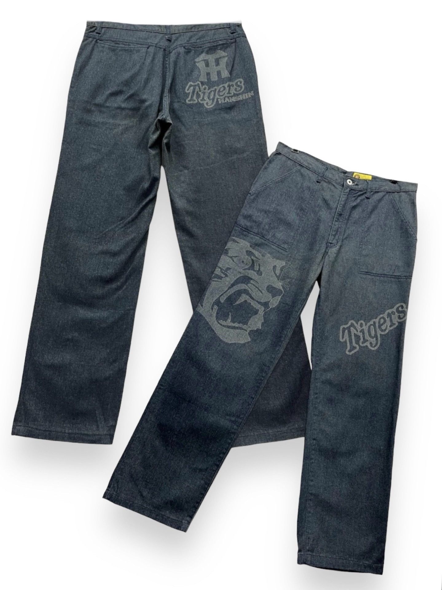 Japanese Brand 🔥HANSHIN TIGERS Nippon Professional Baseball Fatigue Pants Size US 32 / EU 48 - 1 Thumbnail