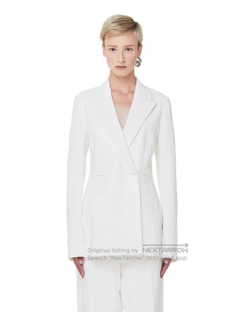 The Row The row size 0 Ladies' long white jacket Size M / US 6-8 / IT 42-44 - 1 Thumbnail