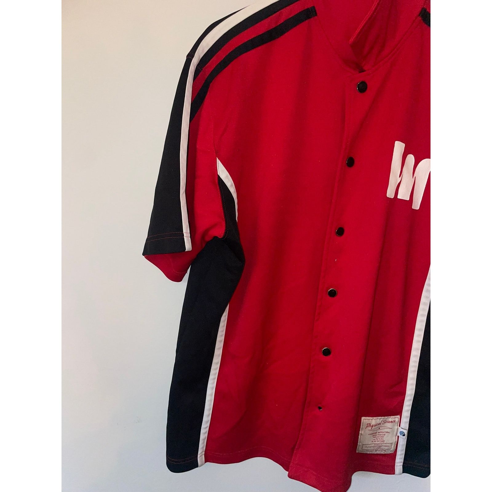 Vintage VintagePhysical Science Jersey Red Phys.Sci Red Button Down Size US M / EU 48-50 / 2 - 5 Thumbnail