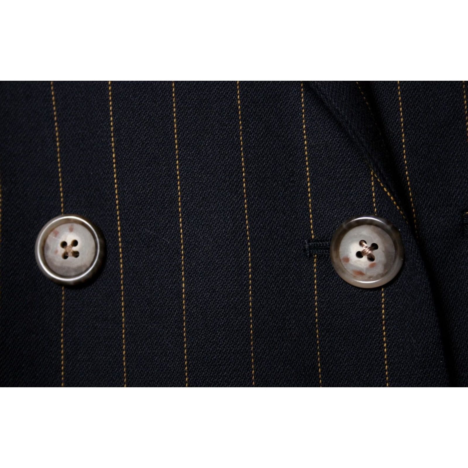 Doublet VINTAGE J. Peterman Blue Pinstriped Double Breasted Blazer Women's S Blue Pinstriped Blazer - Double Breasted Wool USA Made Womens Blazer Women XS? Size S / US 4 / IT 40 - 3 Thumbnail