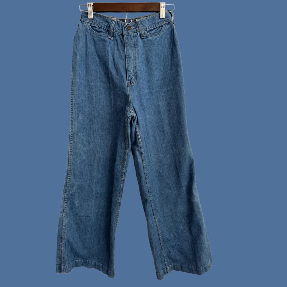Toy Machine VINTAGE Jean Machine Womens Junior 13/14 80s School Mom Academia USA made Blue Jeans Size 36" / US 14 / IT 50 - 1 Thumbnail