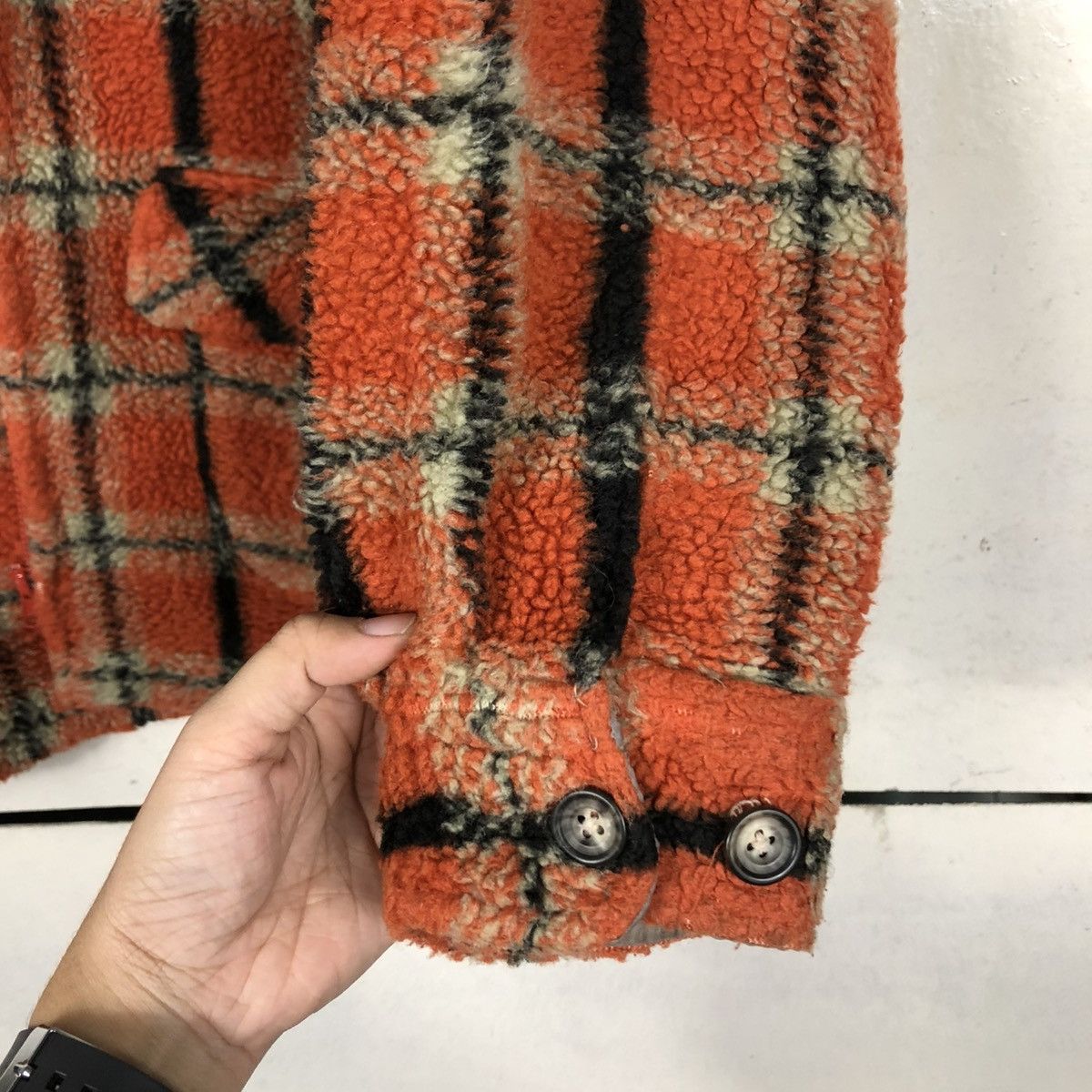 Japanese Brand 🔥VINTAGE FLEECE FLANNEL JACKET RALPH ETON ISSEY MIYAKE Size US M / EU 48-50 / 2 - 17 Thumbnail