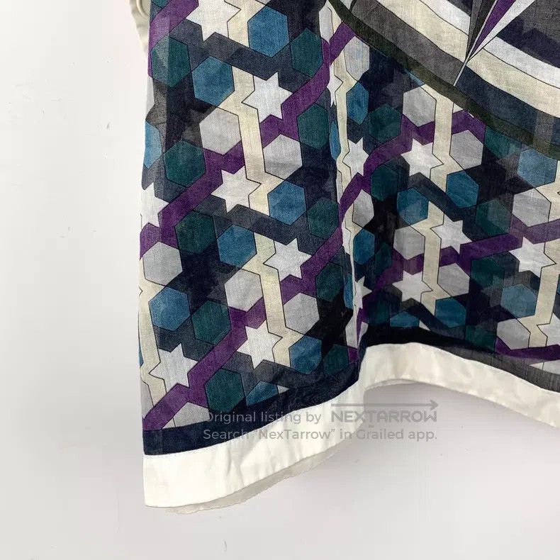 Hermes Hermes Multicolor Compass Geometric Pattern Printed Cotton Size XXS / US 00 / IT 34 - 6 Thumbnail
