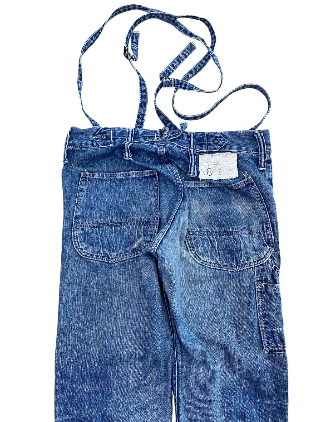 Johnbull Johnbull Light Blue Wash Style Suspenders Denim Size US 28 / EU 44 - 4 Thumbnail