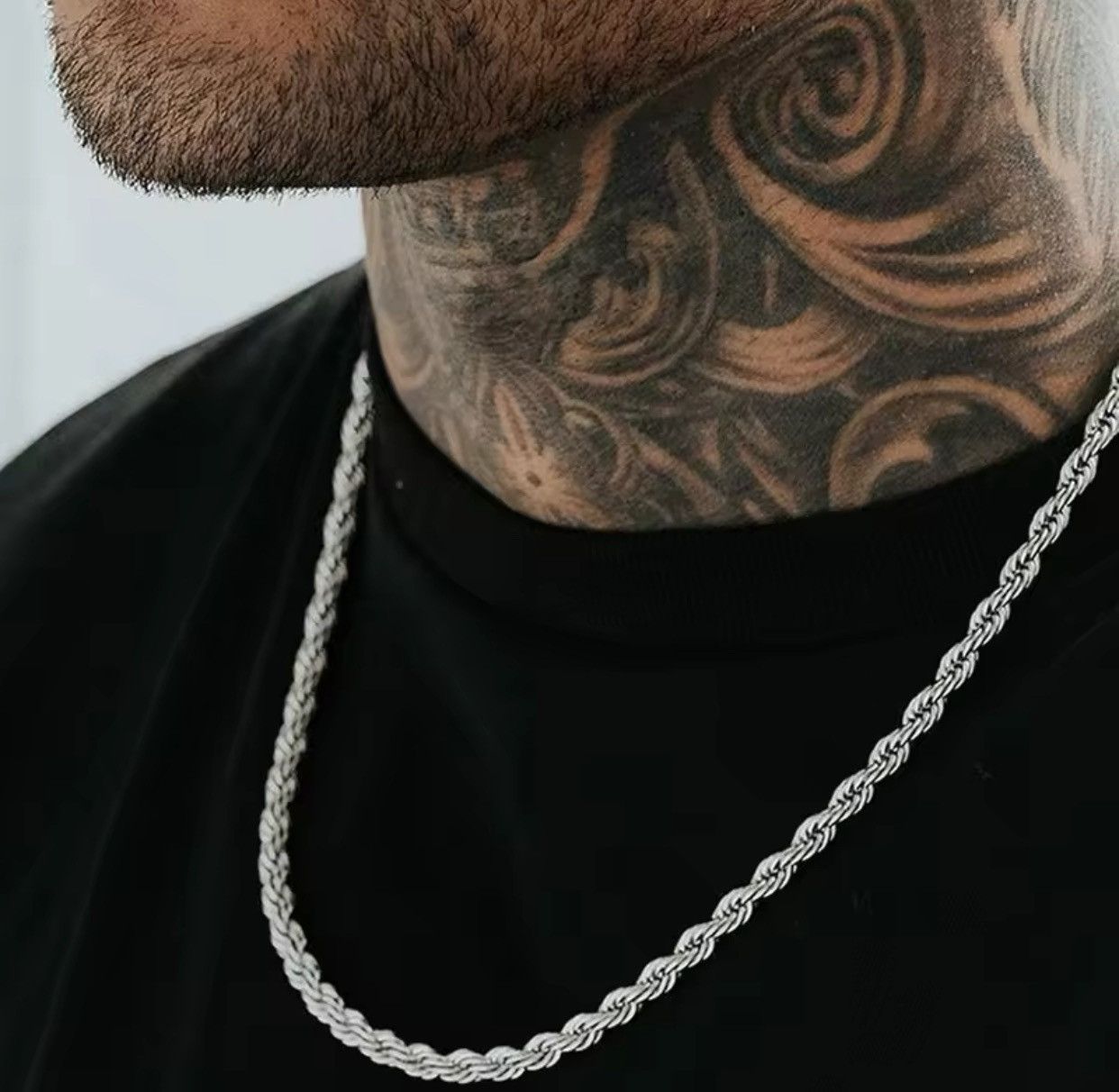 Vintage Men’s grail vintage edgy rope chain jewelry necklace Size ONE SIZE - 1 Thumbnail