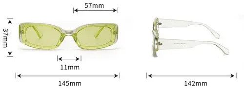 Vintage Vintage square frame sunglasses Size ONE SIZE - 8 Thumbnail