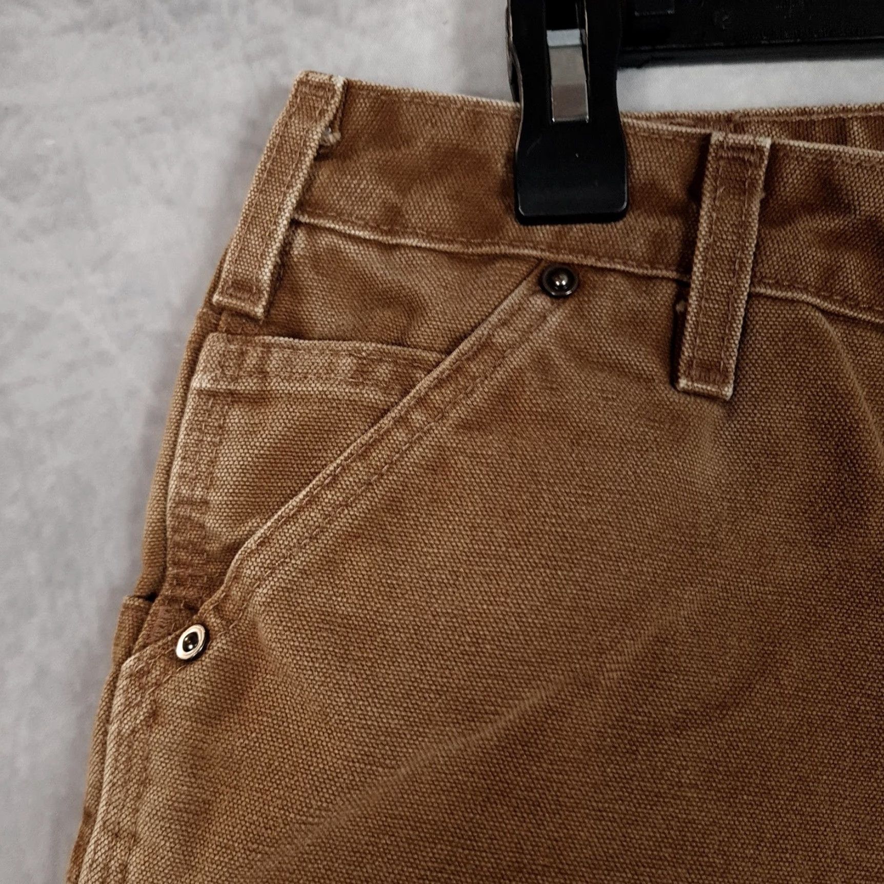 Carhartt Carhartt Womens Pants 12 Brown Canvas Relaxed Fit Double Knee Work Carpenter Size 34" / US 12 / IT 48 - 3 Thumbnail