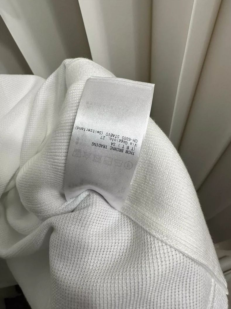 Thom Browne Thom Browne Classic white Polo shirt Size US XL / EU 56 / 4 - 6 Thumbnail
