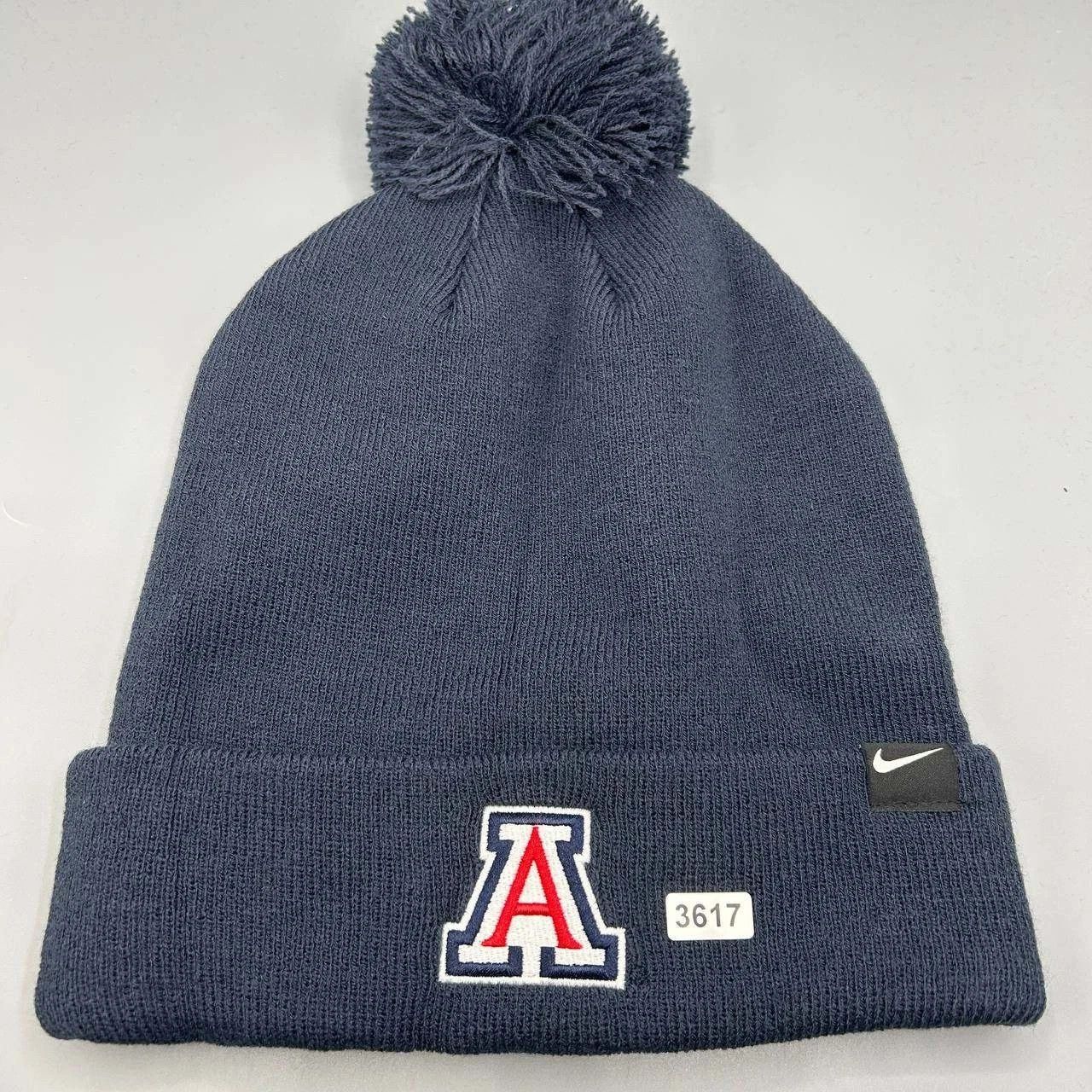 Nike Arizona Wildcats x Nike Hat Men Navy Cuffed Beanie Pom Pom Size ONE SIZE - 4 Thumbnail