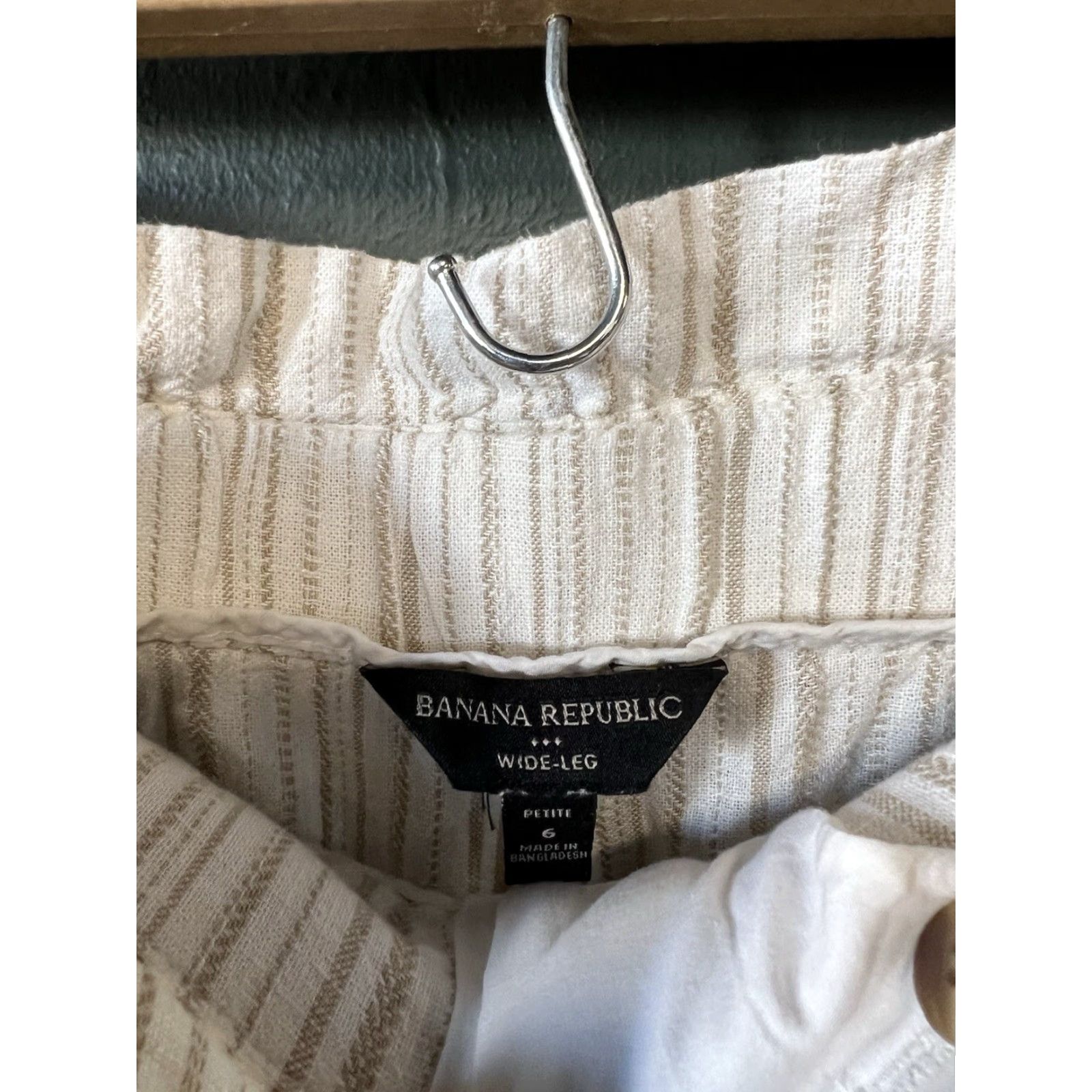 Banana Republic Banana Republic Womens Linen Wide-Leg Pants 6P Ivory Petite Linen Pants Wide Leg Womens 6P Ivory Banana Republic N/A Size 28" / US 6 / IT 42 - 3 Thumbnail