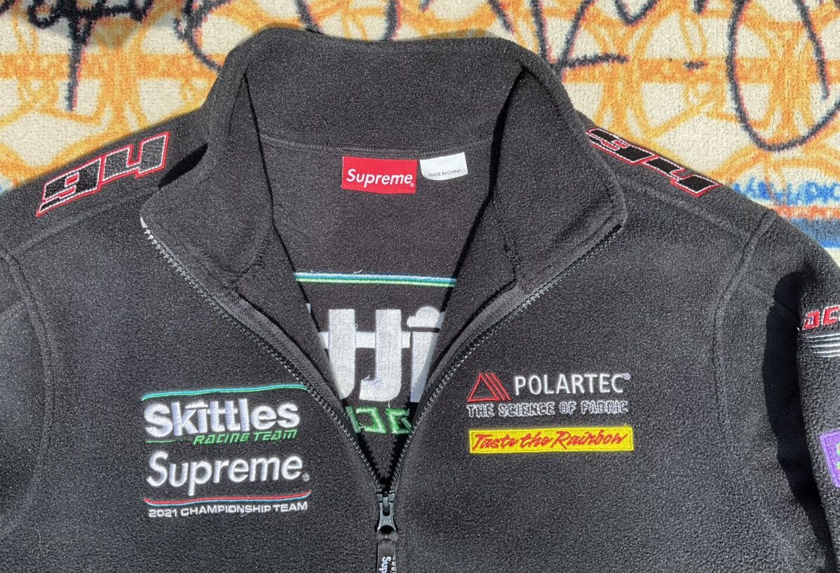 Supreme Supreme Skittles Polartec Fleece Zip Jacket Black Size Large Size US L / EU 52-54 / 3 - 5 Thumbnail