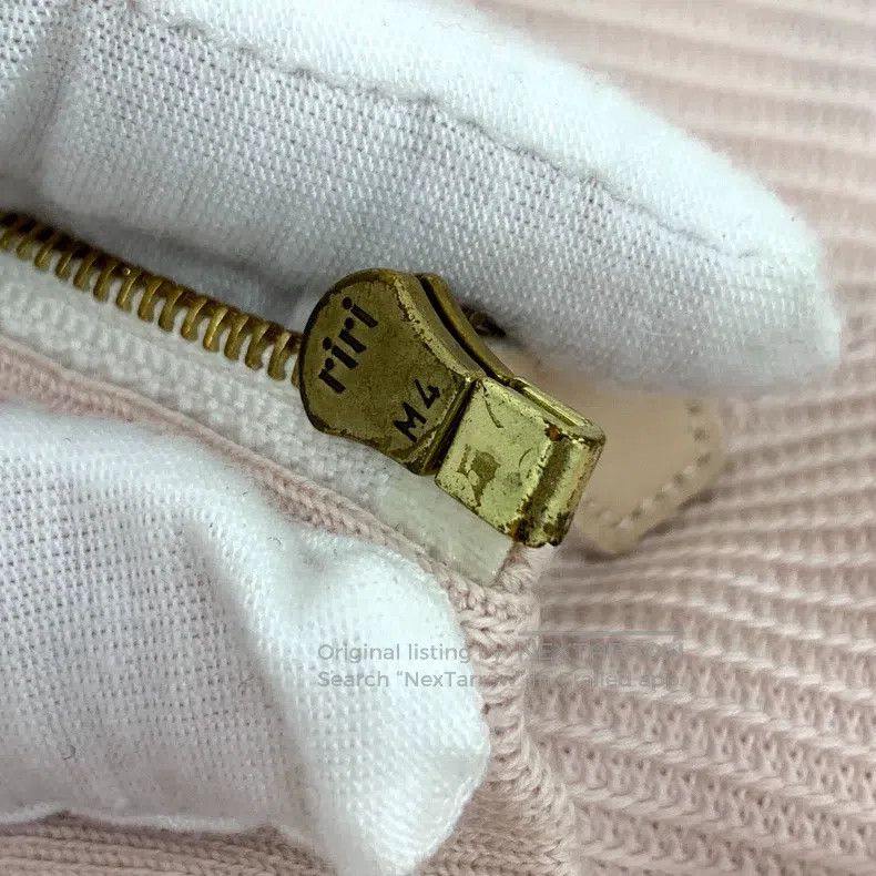 Hermes Hermes Light pink cotton round-neck short-sleeve zipper kn Size XS / US 0-2 / IT 36-38 - 7 Thumbnail